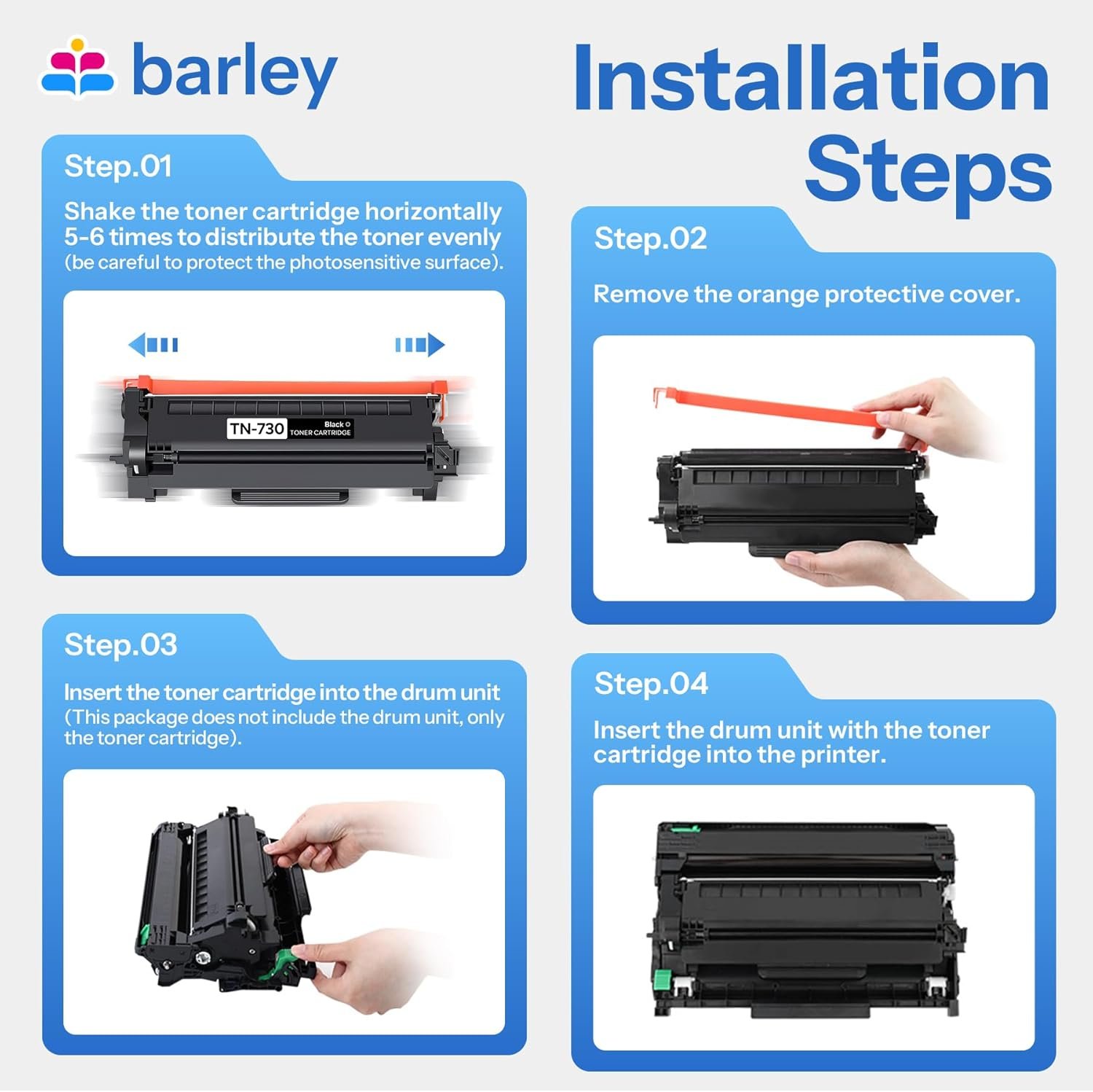 TN730 TN-730兼容黑色碳粉盒2装 留学生熬夜赶due打印利器 租房高效输出论文作业省心无忧