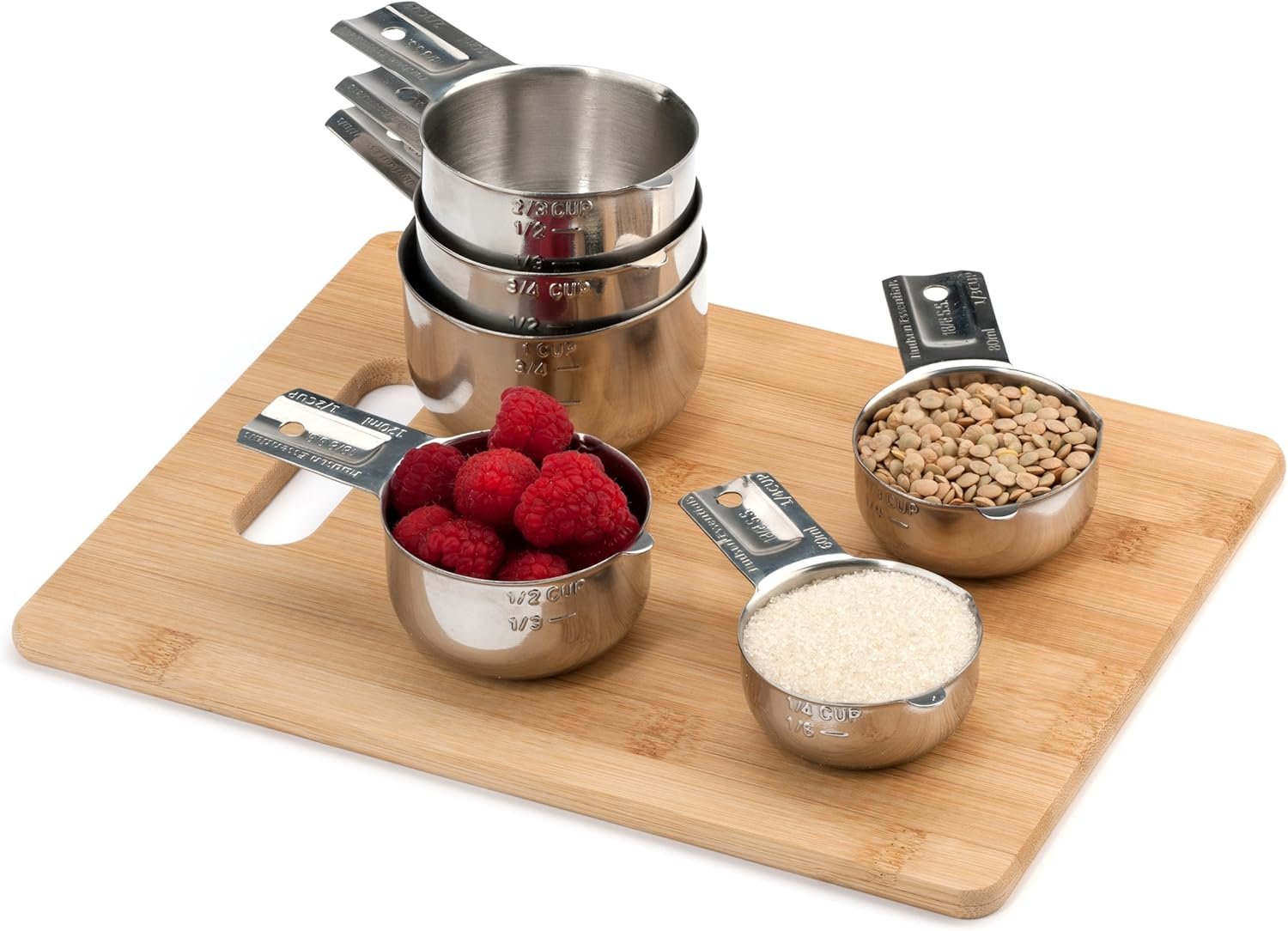 不锈钢量杯套装（6件套）留学生宿舍厨房神器 精准测量一勺家乡味超省心