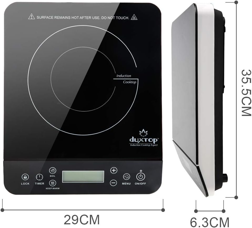 便携式感应电磁炉 LCD触摸屏 1800W 留学生租房速煮神器 海外公寓高效热饭解乡愁