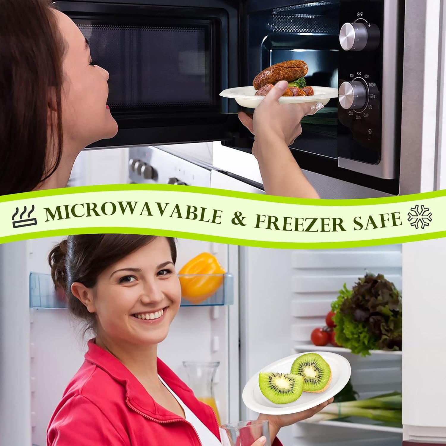 6寸小纸盘 200包 可堆肥一次性甜点盘 留学生宿舍分享零洗碗 租房派对随手扔超省心