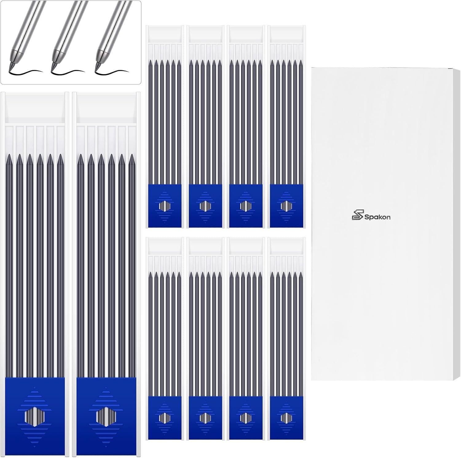 60根2.8mm黑色粗铅芯 木工机械笔替换芯 留学生租房DIY家具标记神器 精准组装木质架子省心高效