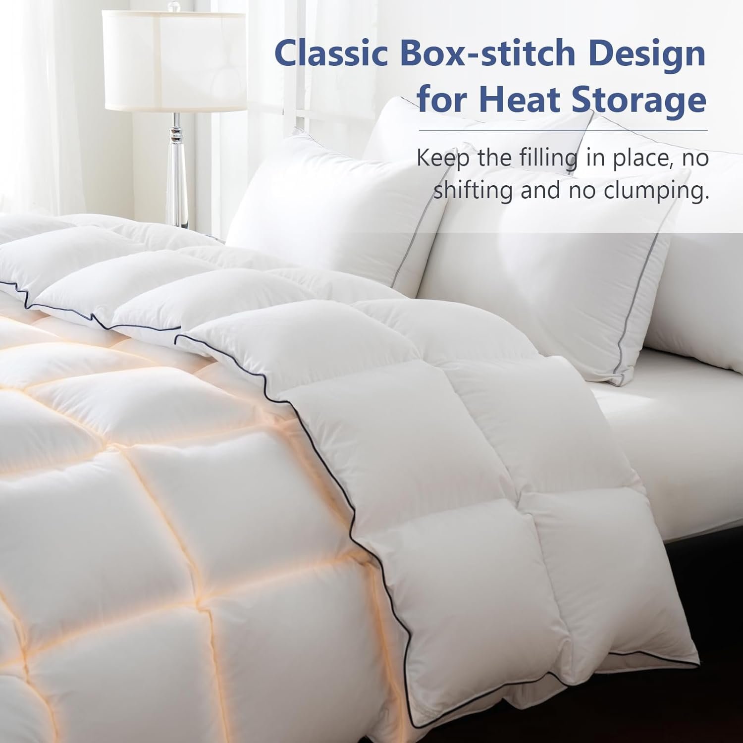 羽绒纤维被芯 King 大码 超软蓬松四季通用，留学生租房暖睡神器带角扣固定不移位，赶due后快速恢复精力106