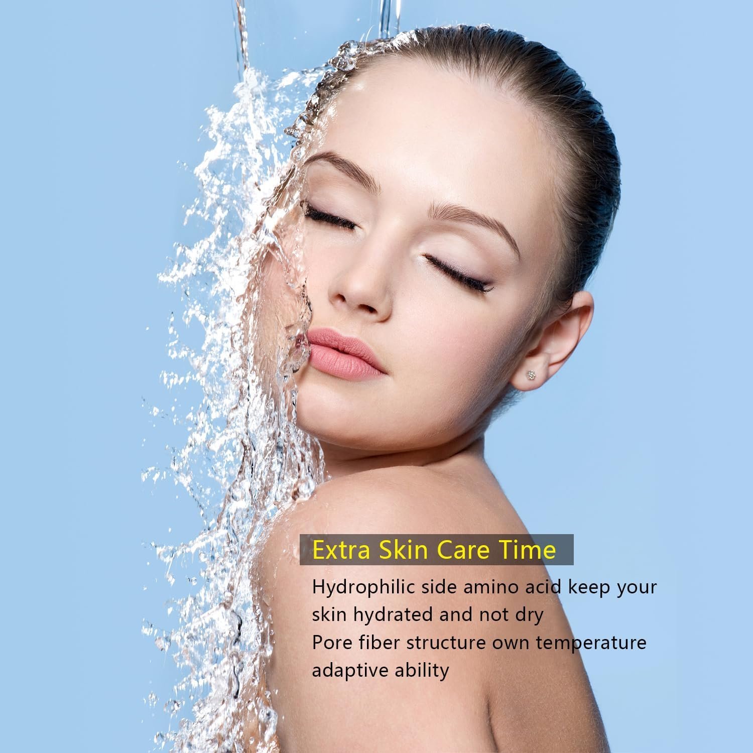 留学生熬夜护肤护发真丝枕套，租房防痘凉爽双面丝缎标准尺寸隐形拉链白色男女通用