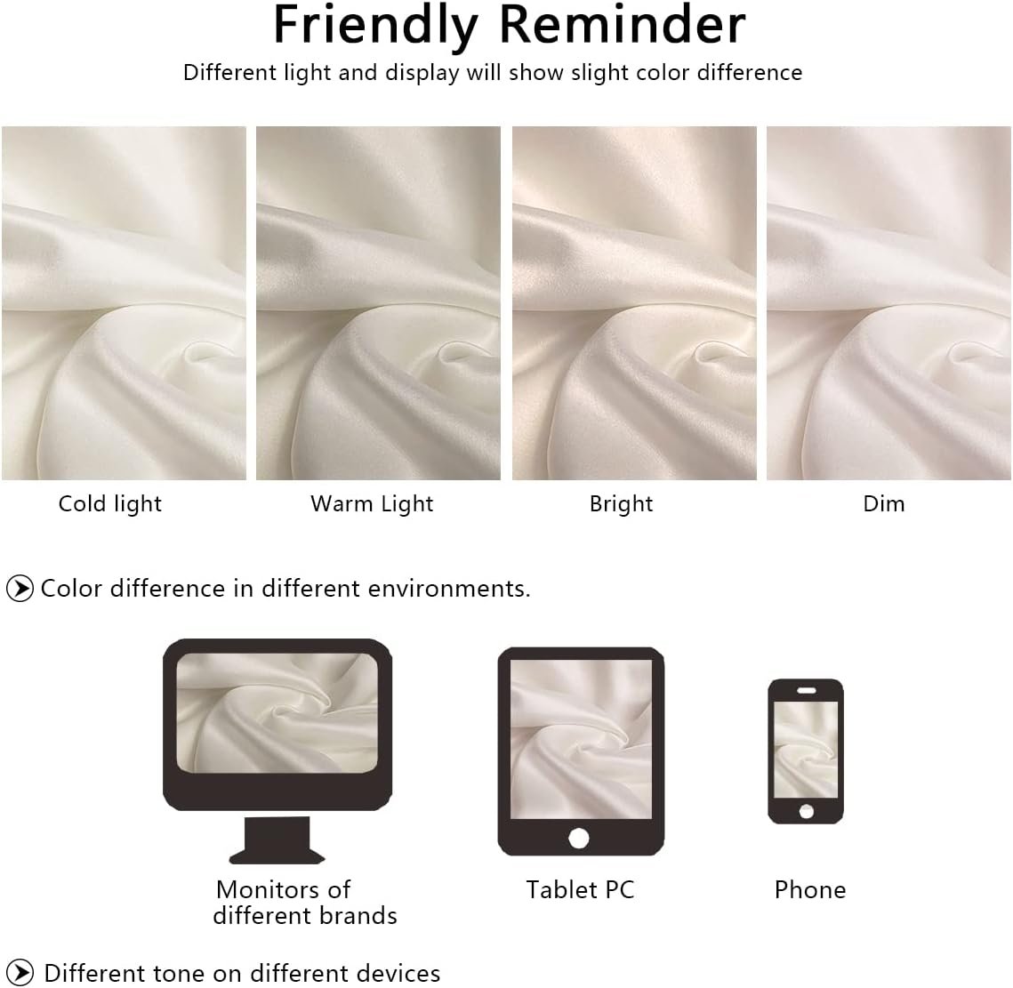 留学生熬夜护肤护发真丝枕套，租房防痘凉爽双面丝缎标准尺寸隐形拉链白色男女通用