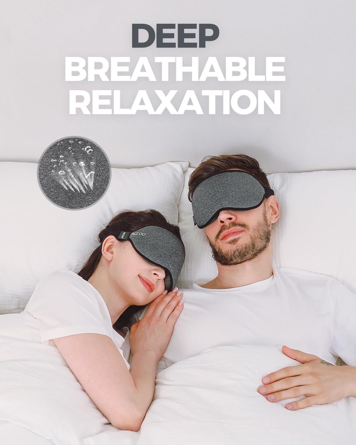 3D零压完全挡光睡眠眼罩，留学生飞行时差租房补觉神器，侧睡仰睡透气舒适快速恢复精力