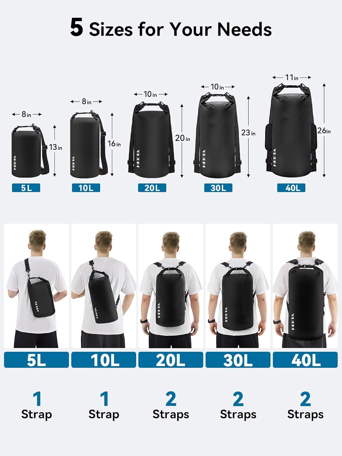 防水卷顶干袋 5L/10L/20L/30L/40L 轻便背包 留学生海外周末海滩露营神器 雨天出行物品全干爽 紧急哨子守护跨国冒险 防水卷顶干袋 5L/10L/20L/30L/40L 轻便背包 留学生海外周末海滩露营神器 雨天出行物品全干爽 紧急哨子守护跨国冒险