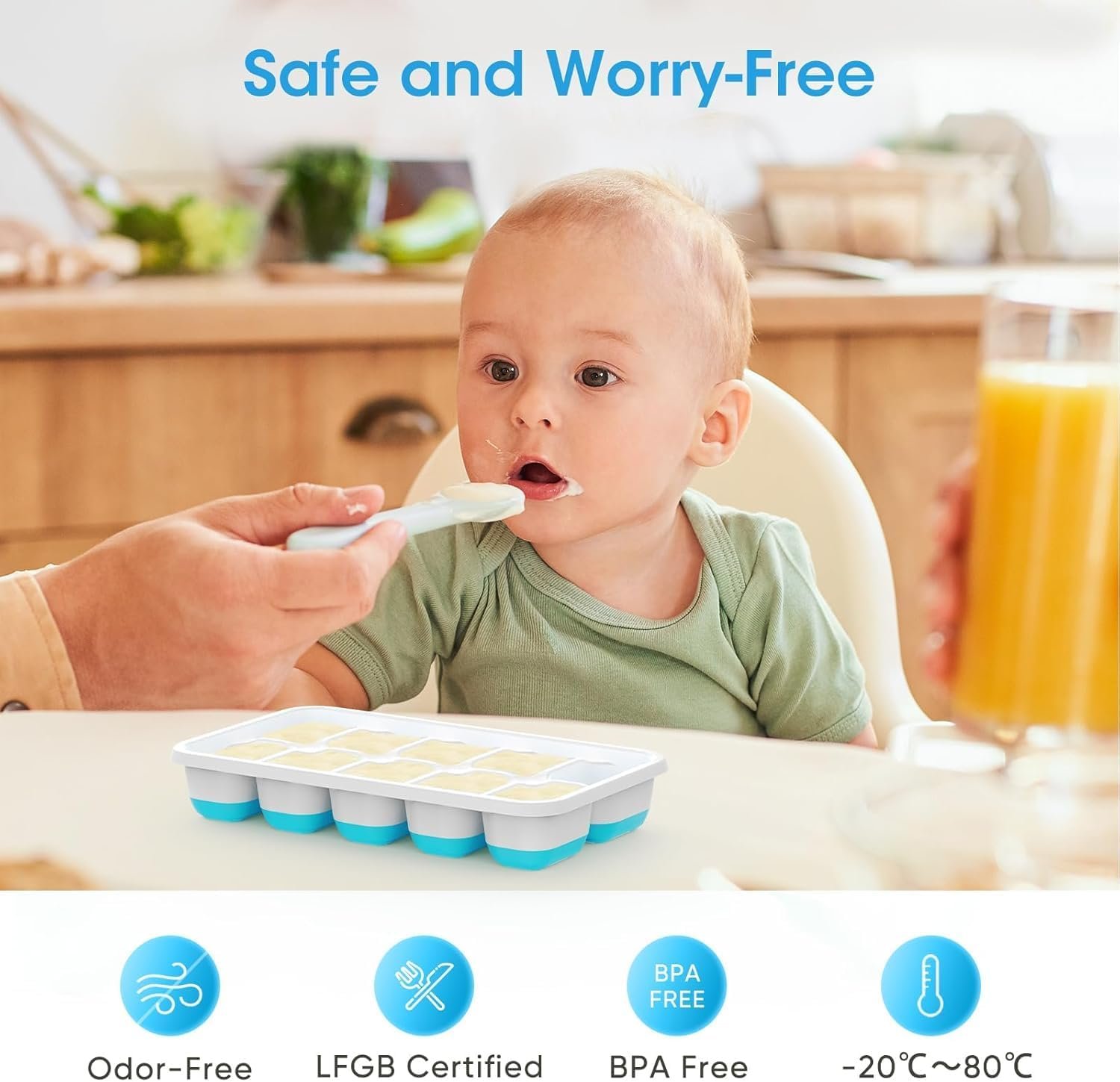 带盖冰桶4件套硅胶冰块托盘 - 留学生小公寓冰箱空间神器，堆叠防融化随时取冰喝咖啡熬夜赶due