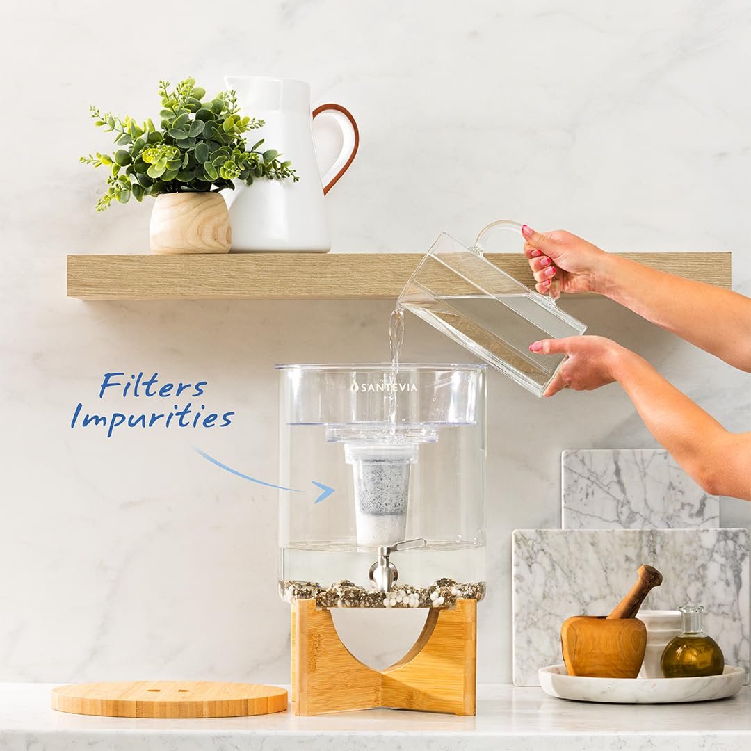 玻璃台面水过滤系统：留学生租房自来水净化器 滤氟除氯添加矿物质平衡pH 喝健康碱性水 缓解异国饮食不适高效赶due