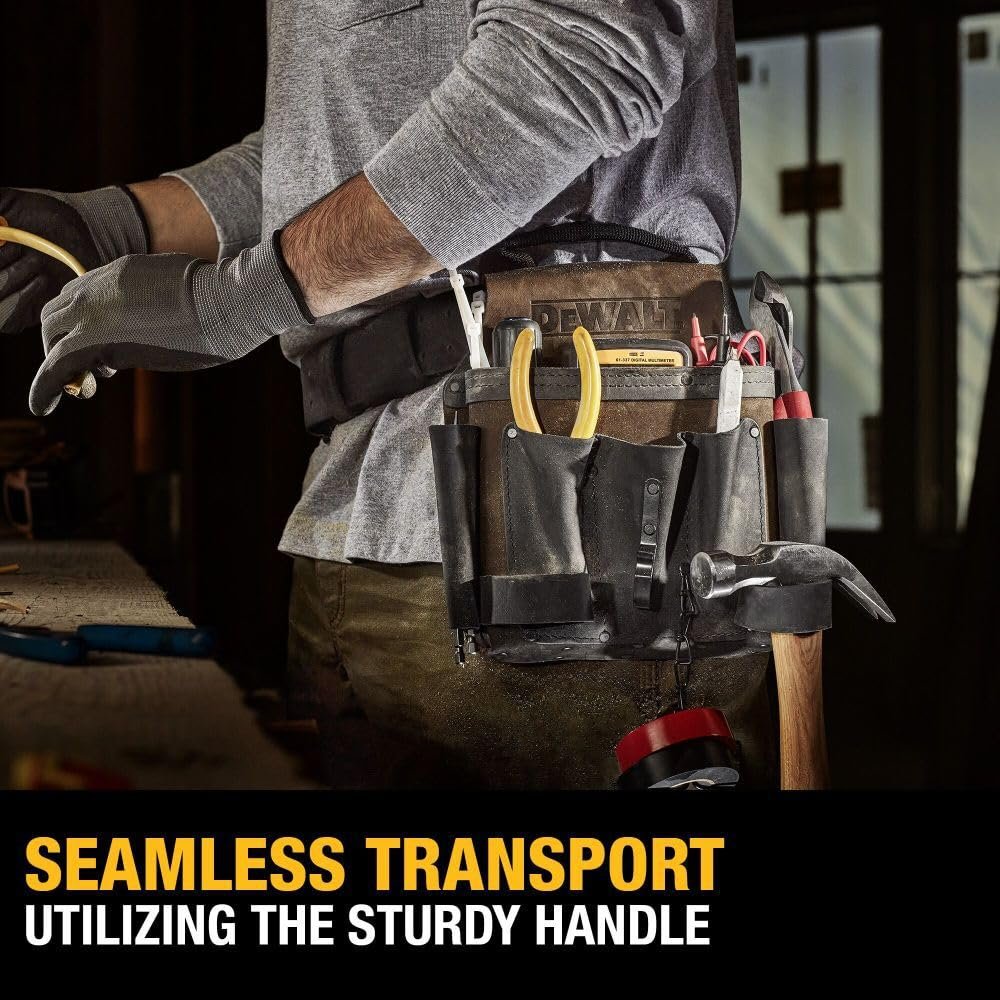 留学生租房电器维修神器，皮革工具腰包8口袋锤环胶带链，腰挂随身搞定宿舍小故障