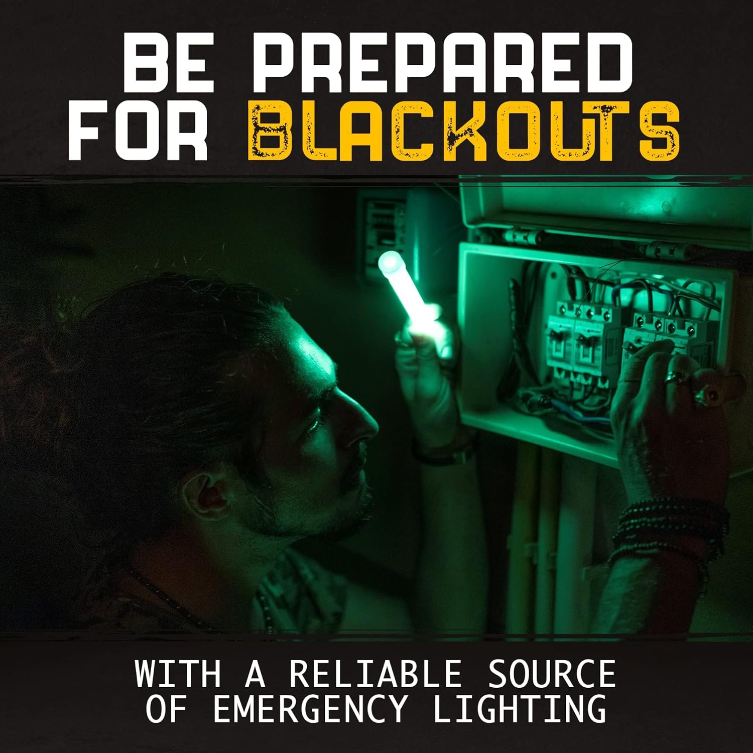 30根超亮荧光棒批量装：留学生海外租房停电应急光源、夜归校园路安全守护、旅行生存包必备，12小时持久照明省心无忧