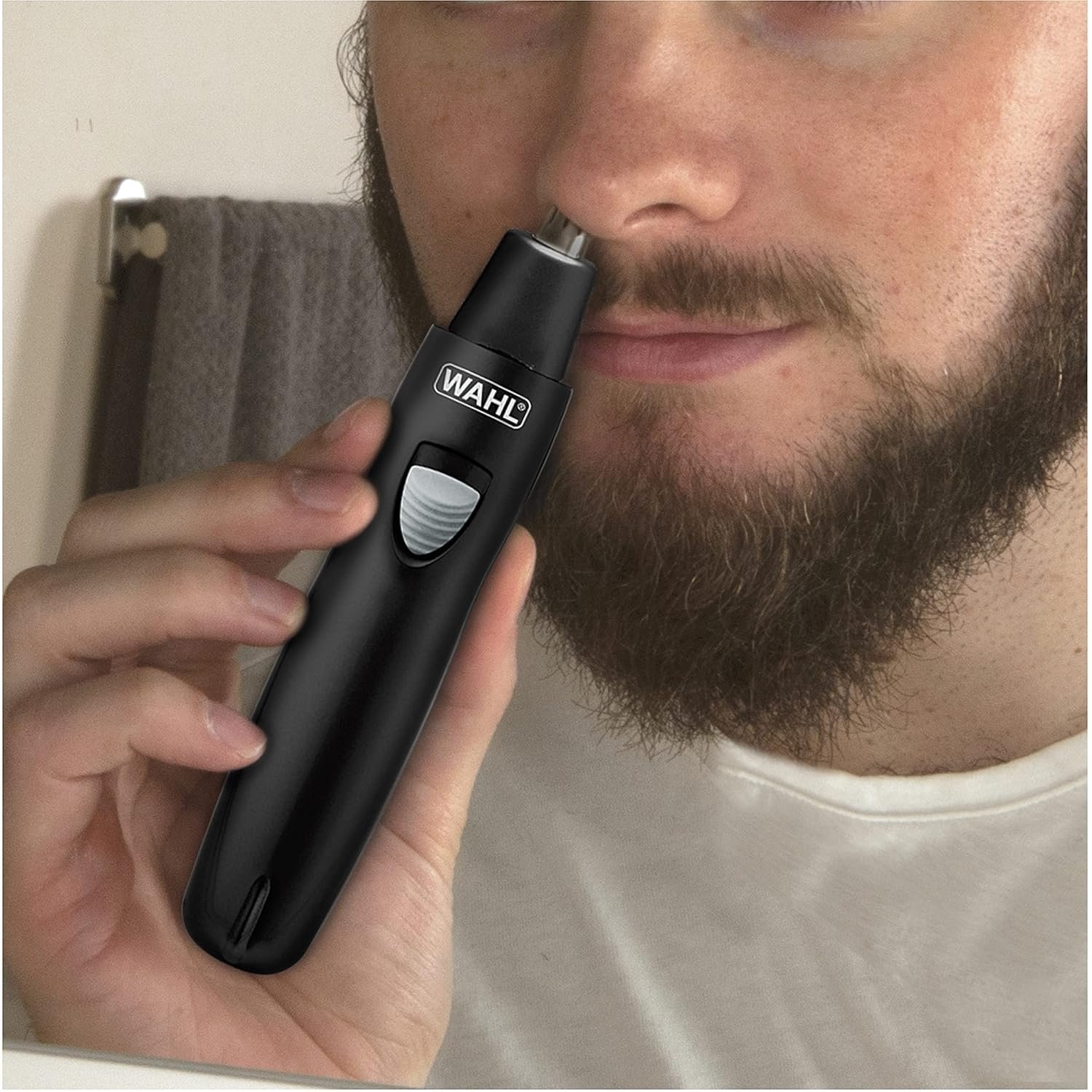 可充电精密修剪器：留学生海外租房速修眉鼻耳颈线，易冲洗互换头一机搞定，面试旅行轻松保持整洁仪容