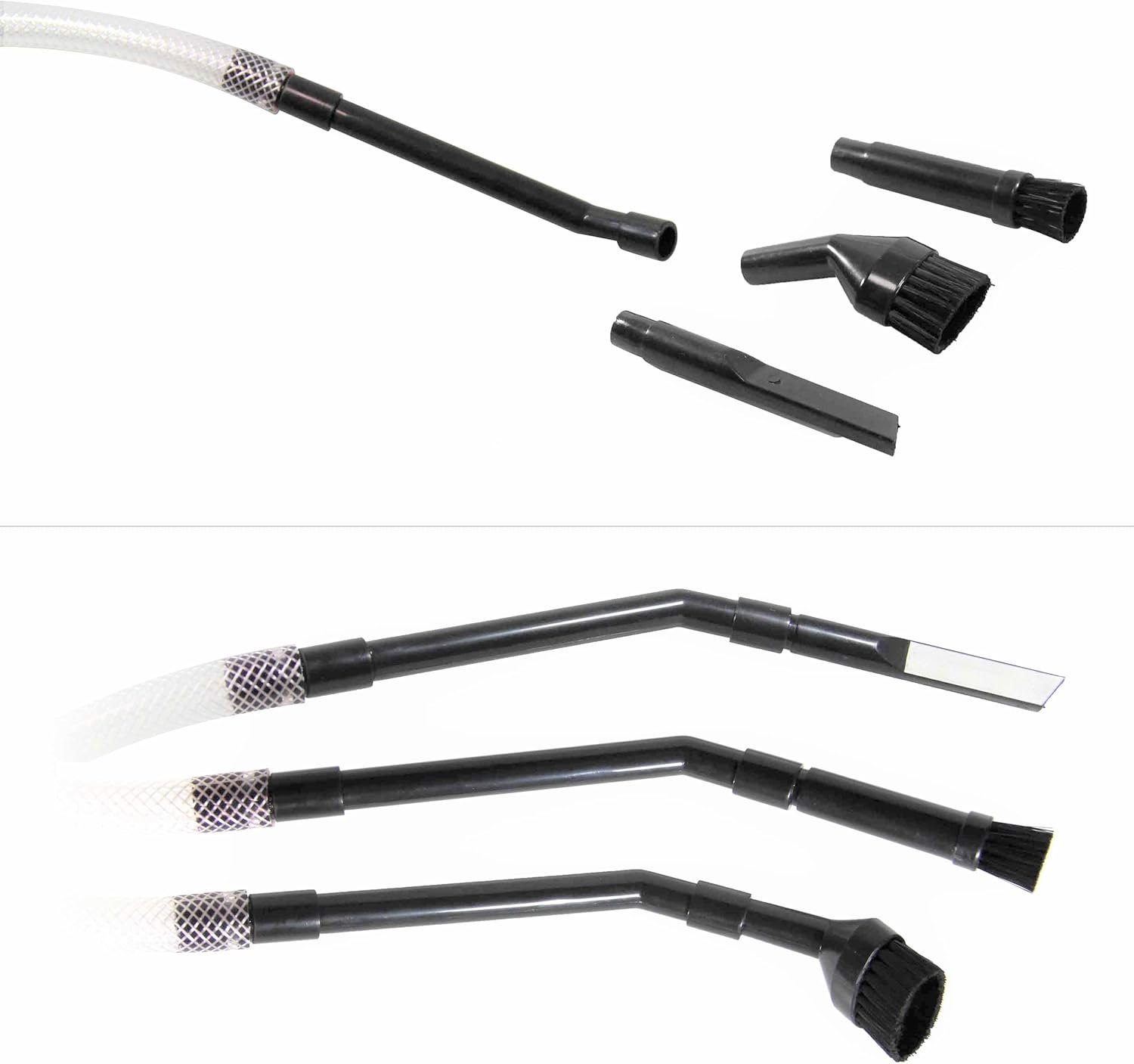 迷你真空吸尘器8件附件工具套装：留学生宿舍键盘缝隙吸尘利器，租房小空间清洁零负担