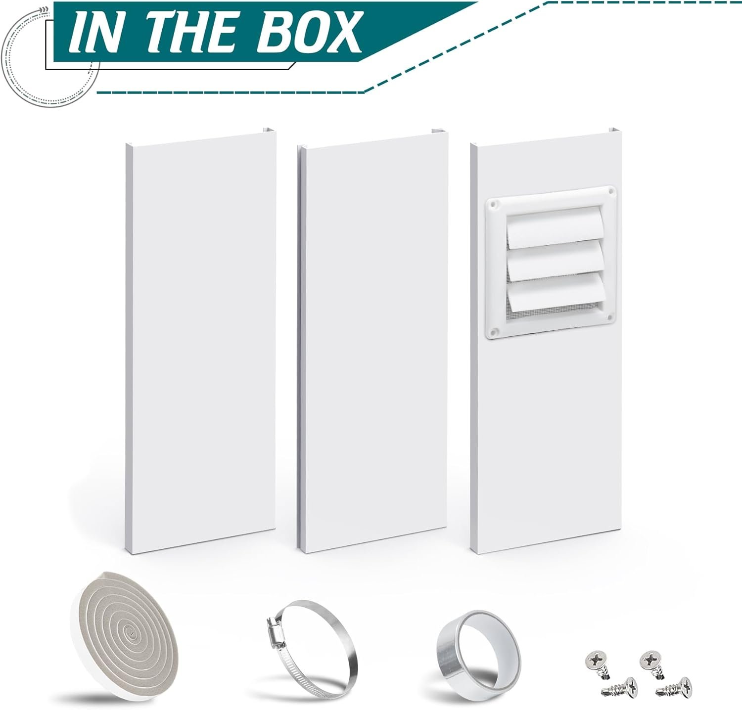 干衣机窗排气套件 可调节通风安装 带户外4英寸排气罩 留学生宿舍直排湿气速干神器