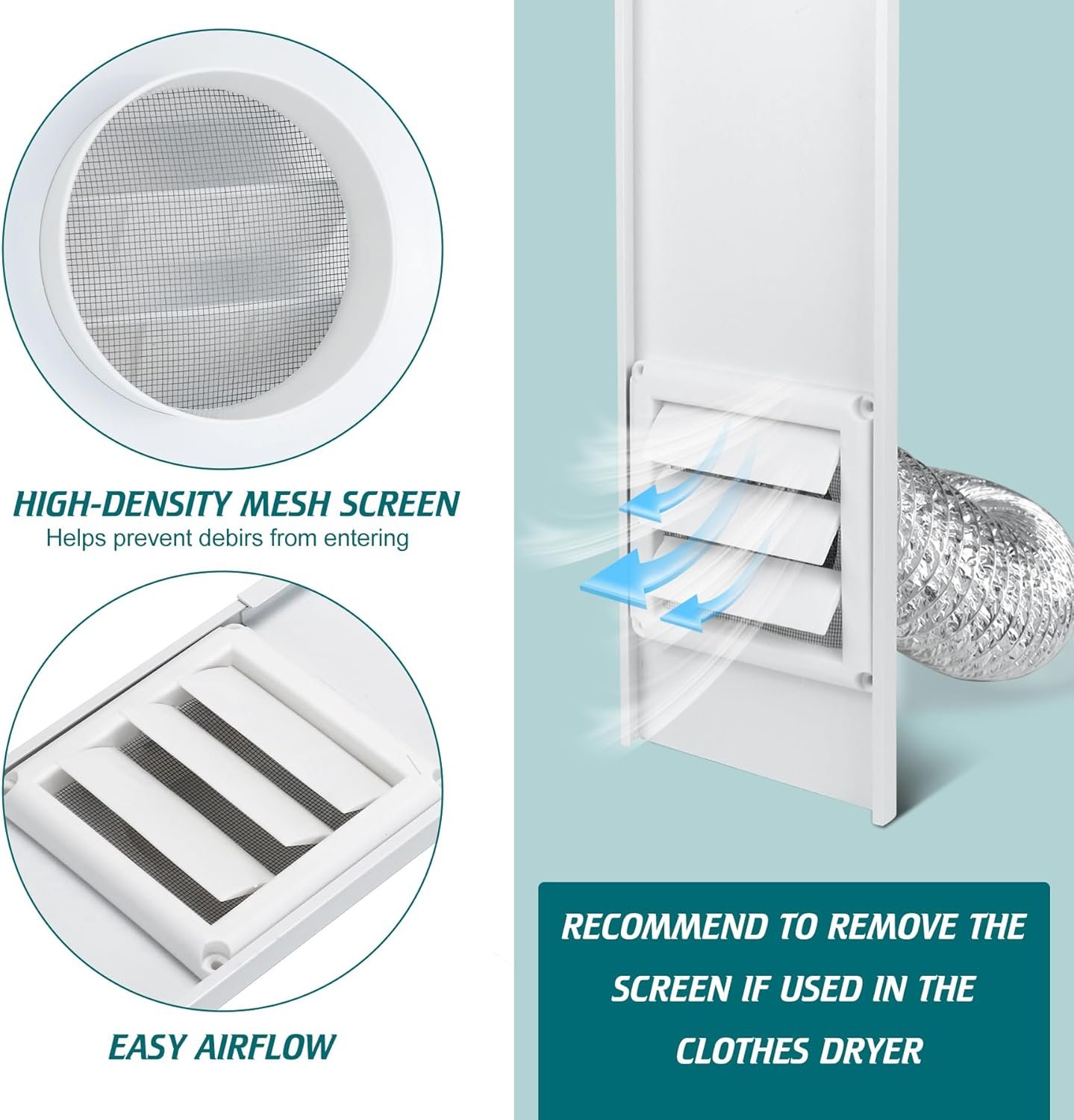 干衣机窗排气套件 可调节通风安装 带户外4英寸排气罩 留学生宿舍直排湿气速干神器