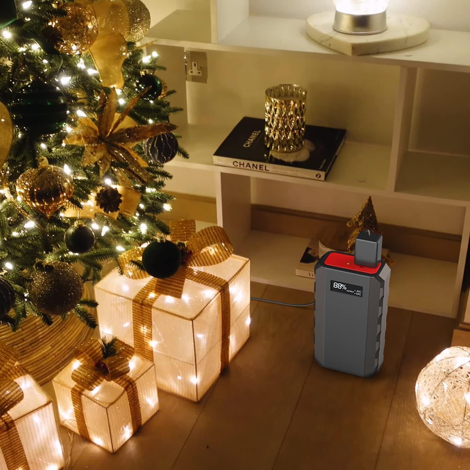 88.8Wh带AC插座便携电源宝 留学生宿舍深夜断电笔记本续航 海外租房户外旅行应急充电站