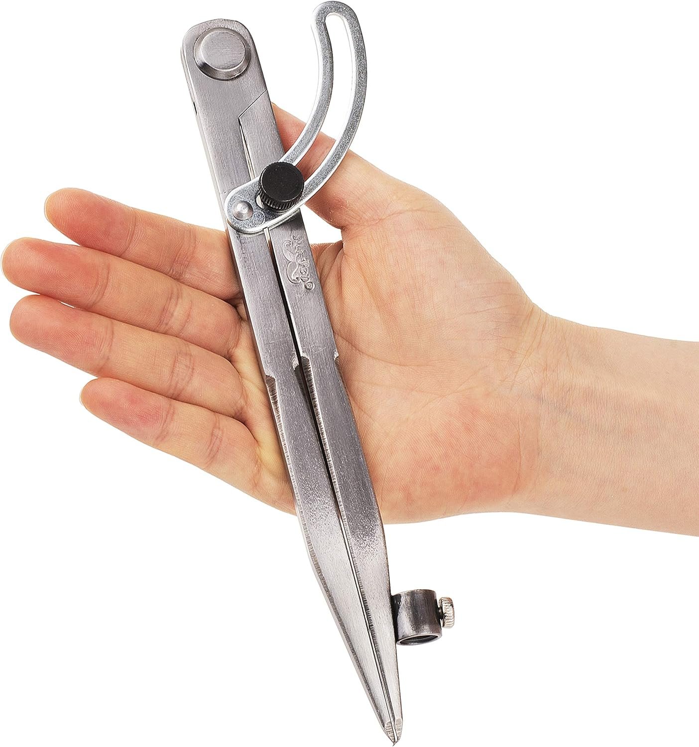 8英寸带翼专业木工罗盘，留学生宿舍DIY储物架精准画圆利器