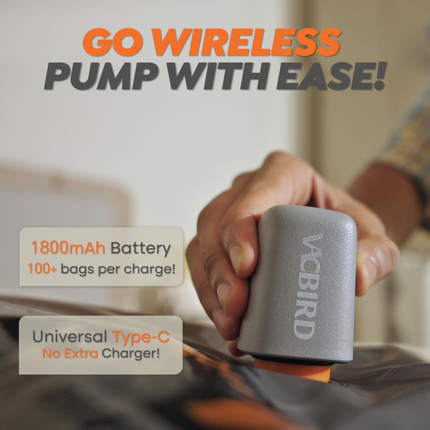 留学生宿舍行李瘦身套装：10件可充电无线真空压缩储物袋 - 海外旅行打包衣服毯子瞬间省空间