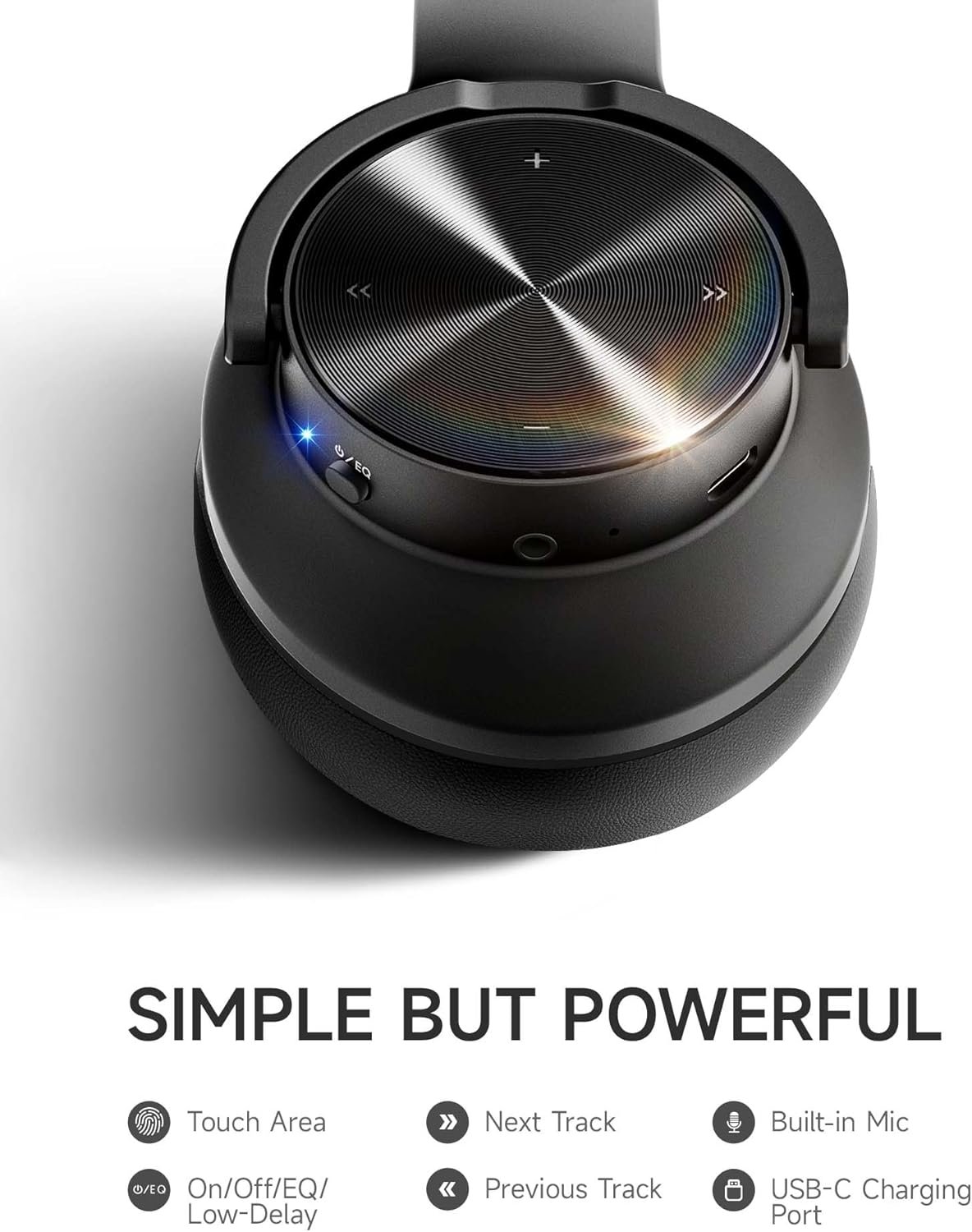 120小时续航无线蓝牙头戴耳机 低延迟3EQ模式免提通话 留学生海外宿舍视频连线家人不掉线