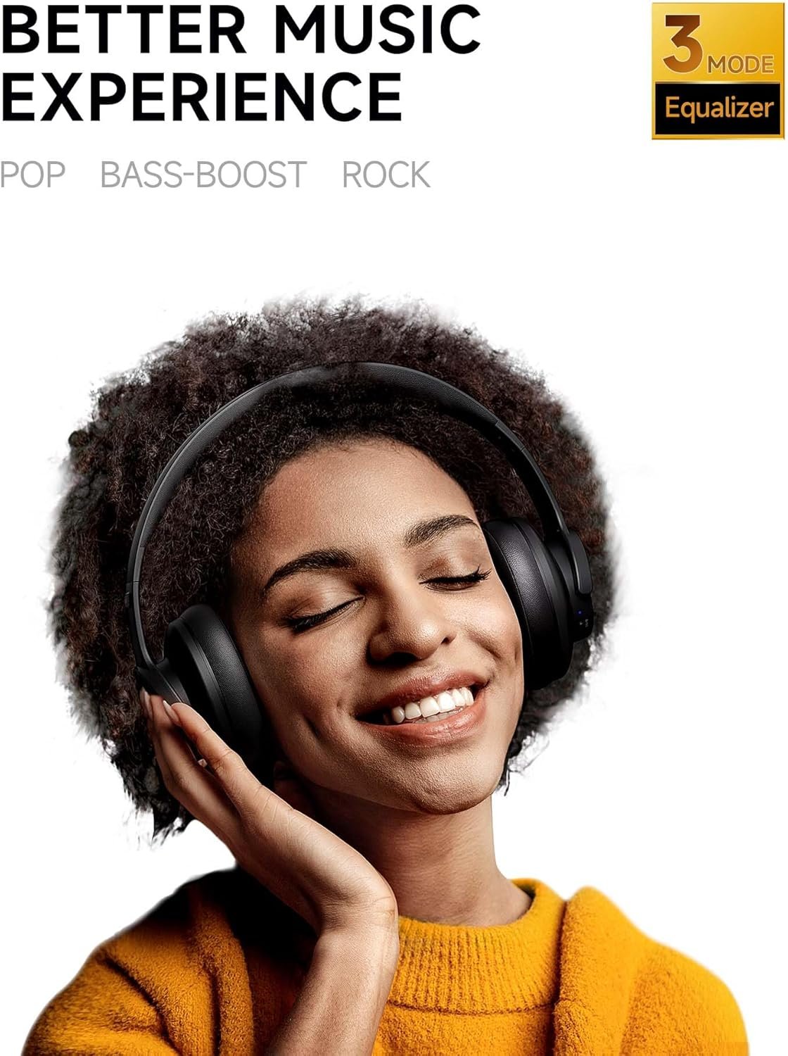 120小时续航无线蓝牙头戴耳机 低延迟3EQ模式免提通话 留学生海外宿舍视频连线家人不掉线