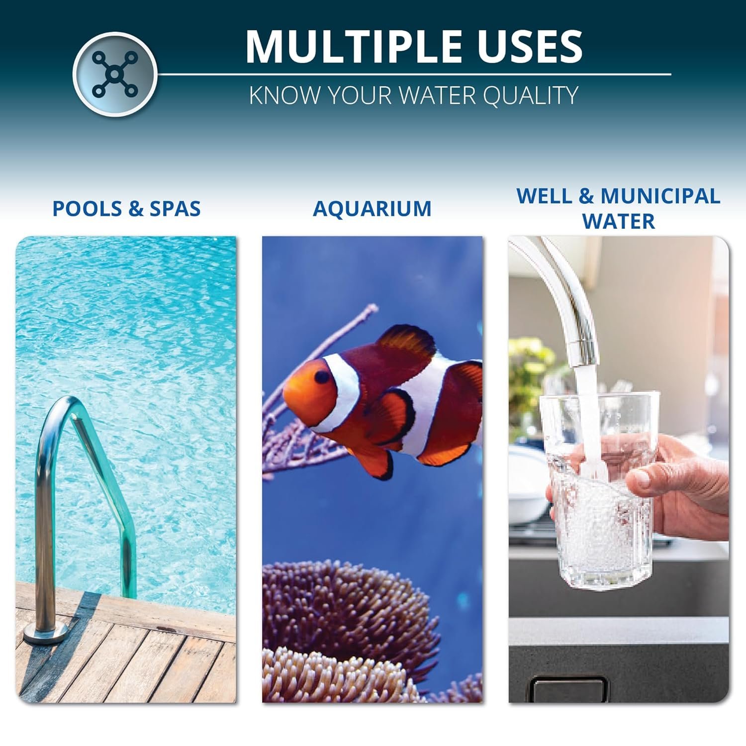 水硬度测试套装 50条 - 留学生海外公寓自来水速测 防皮肤干燥护洗碗机 – 钙镁硬度检测(0-425ppm) 饮用家用省心必备