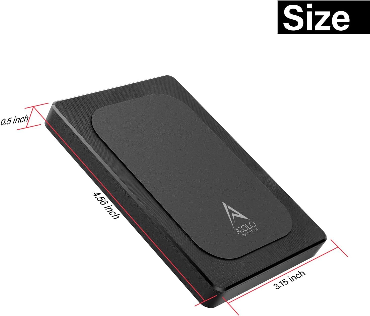500GB超薄便携外置硬盘USB 3.0兼容PC Mac笔记本PS4 Xbox-留学生宿舍一键备份家乡照片大学作业游戏存档