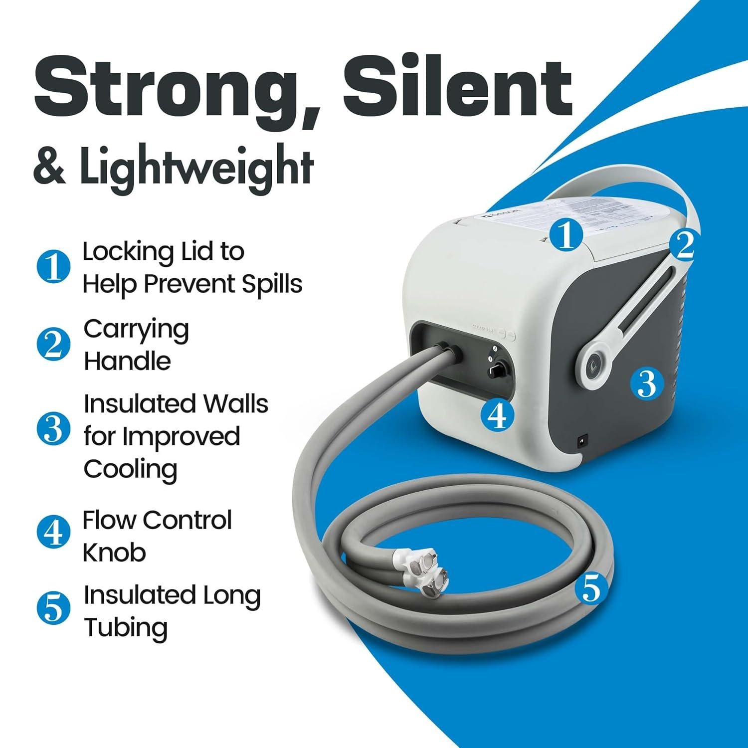 留学生宿舍健身后速愈肌肉酸痛 - 便携冷疗机系统通用垫 可调节安静强力冰敷泵