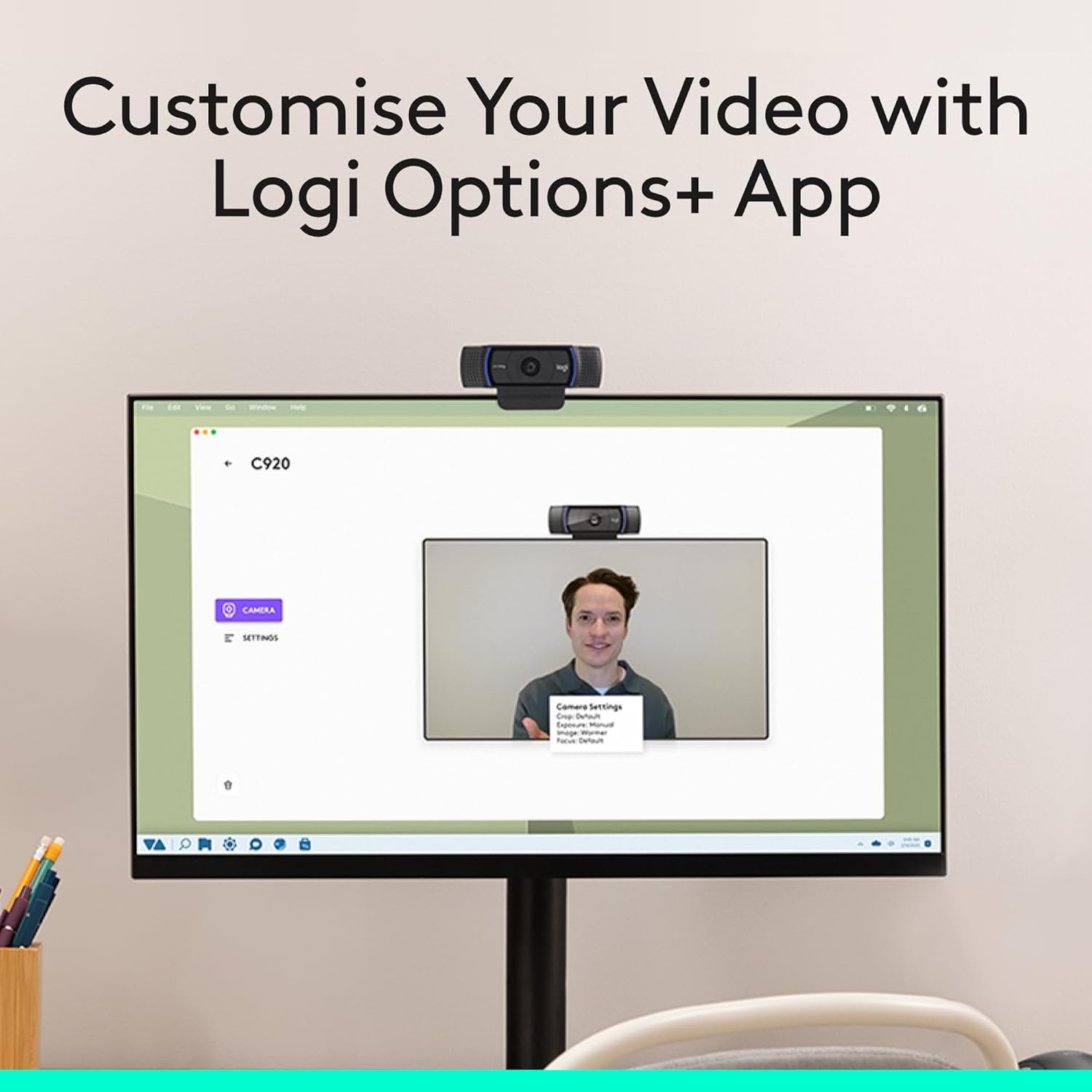 高清1080p/30fps网络摄像头，留学生宿舍深夜视频连线爸妈，清晰音频光线校正缓解思乡孤独，黑