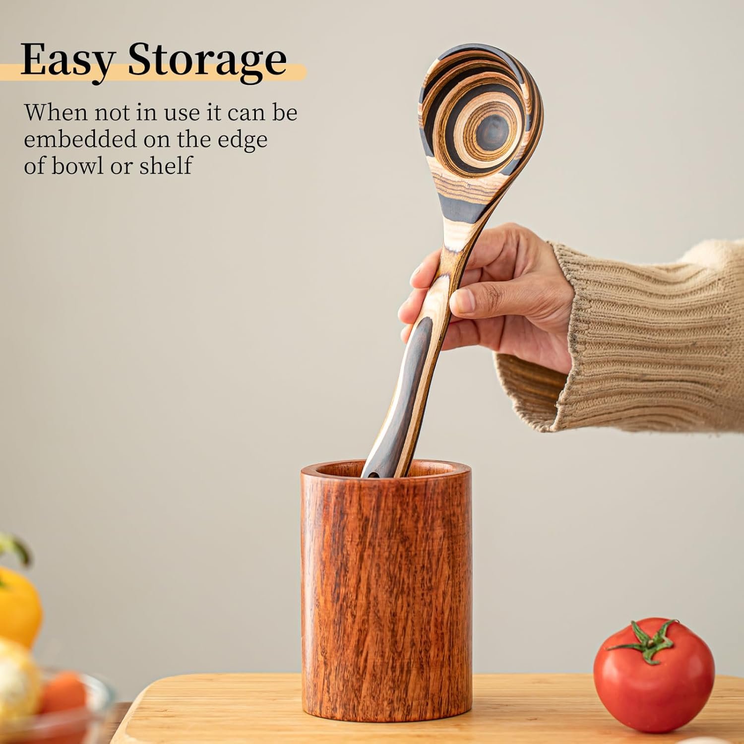 10.6英寸大木汤勺 留学生小厨房一勺盛满热腾腾家乡汤