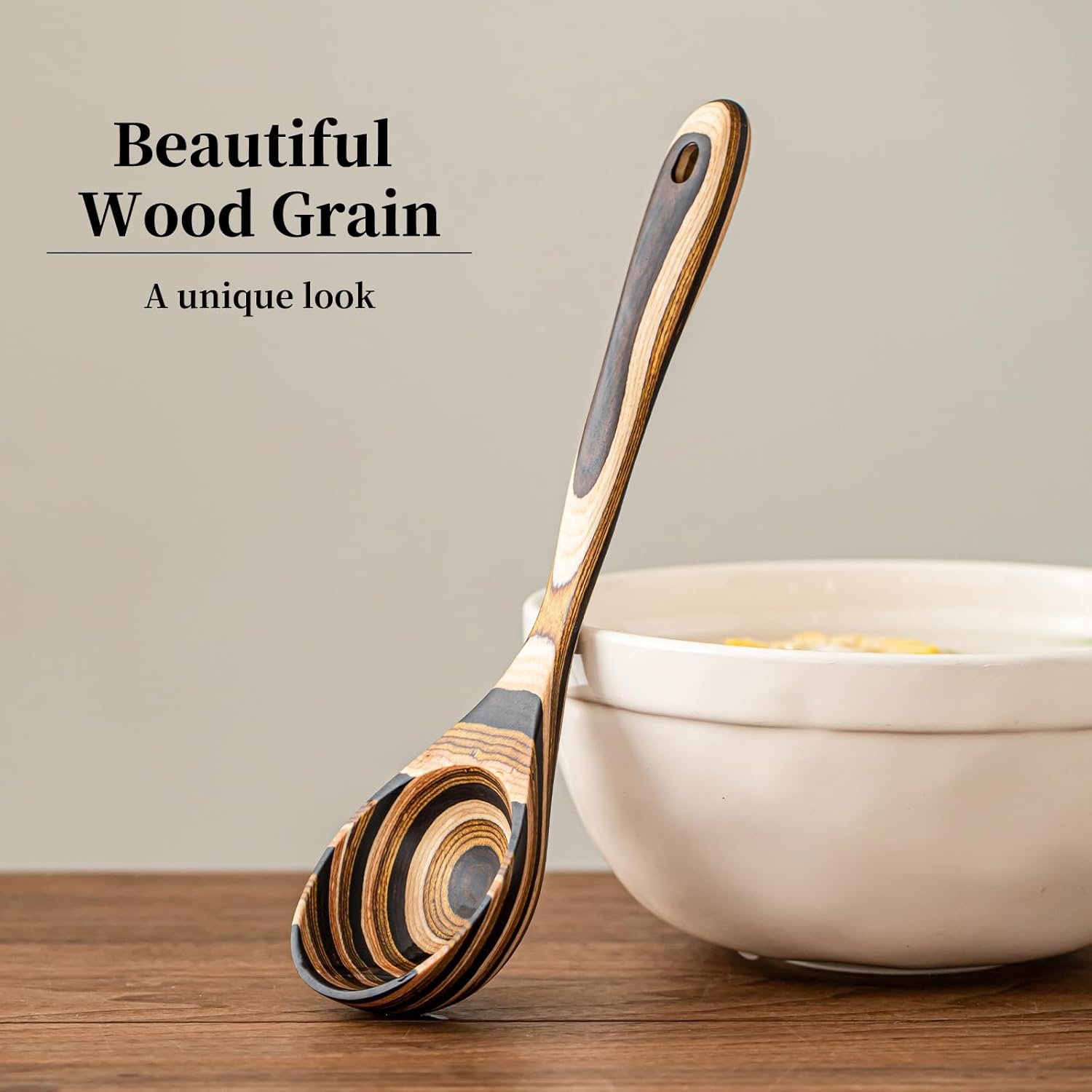 10.6英寸大木汤勺 留学生小厨房一勺盛满热腾腾家乡汤