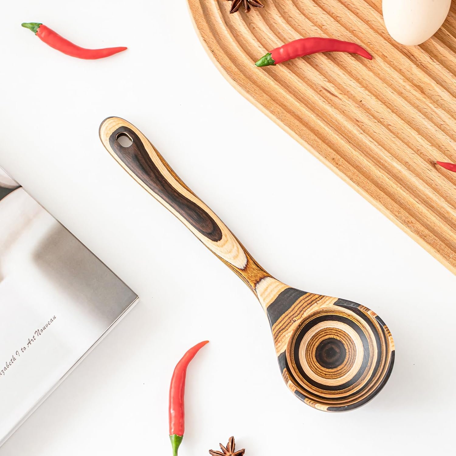 10.6英寸大木汤勺 留学生小厨房一勺盛满热腾腾家乡汤