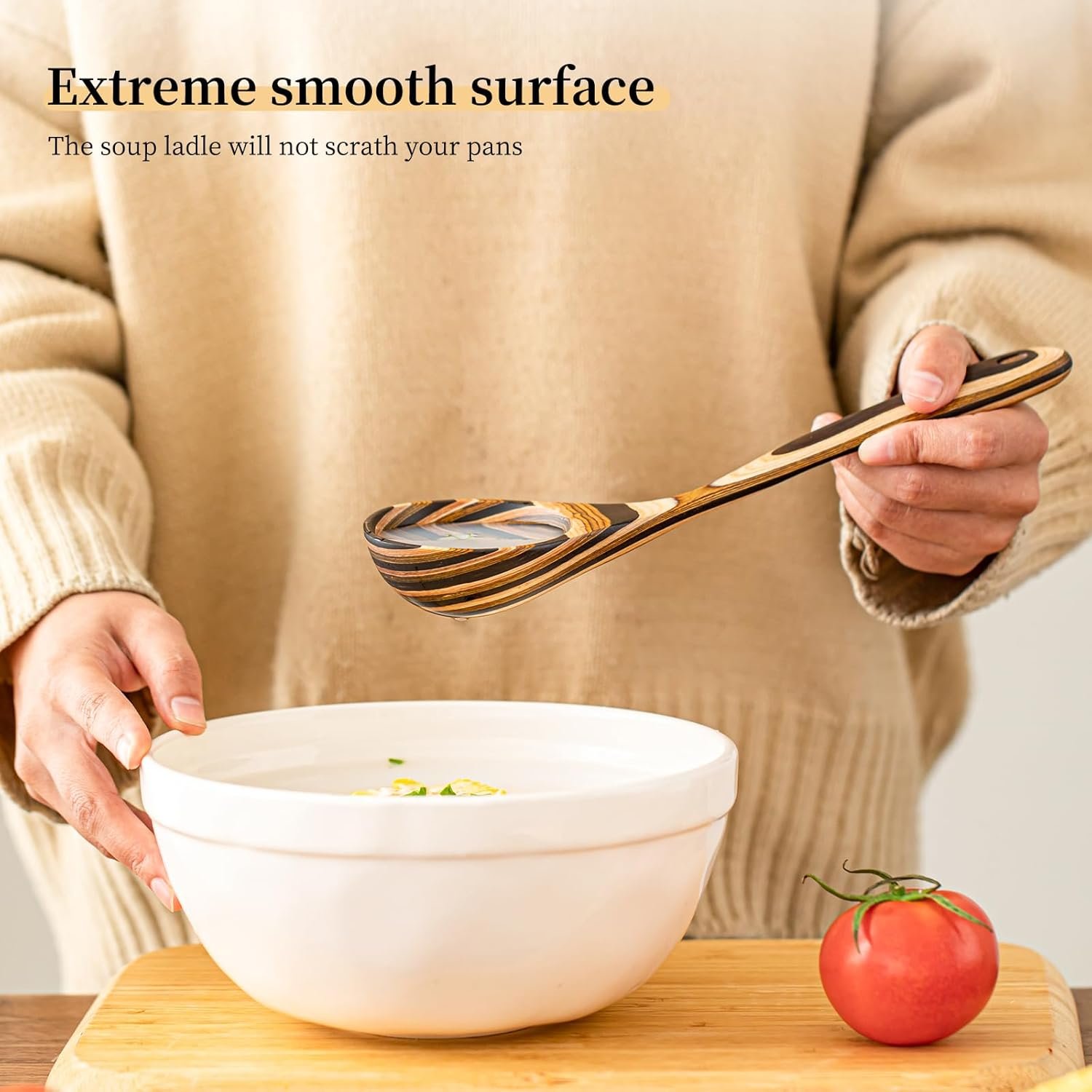 10.6英寸大木汤勺 留学生小厨房一勺盛满热腾腾家乡汤