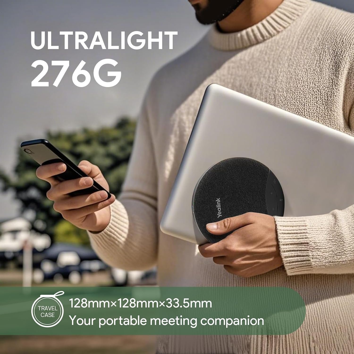 留学生宿舍4-6人视频会议USB扬声器麦克风 蓝牙适配器智能降噪20小时长续航Teams认证