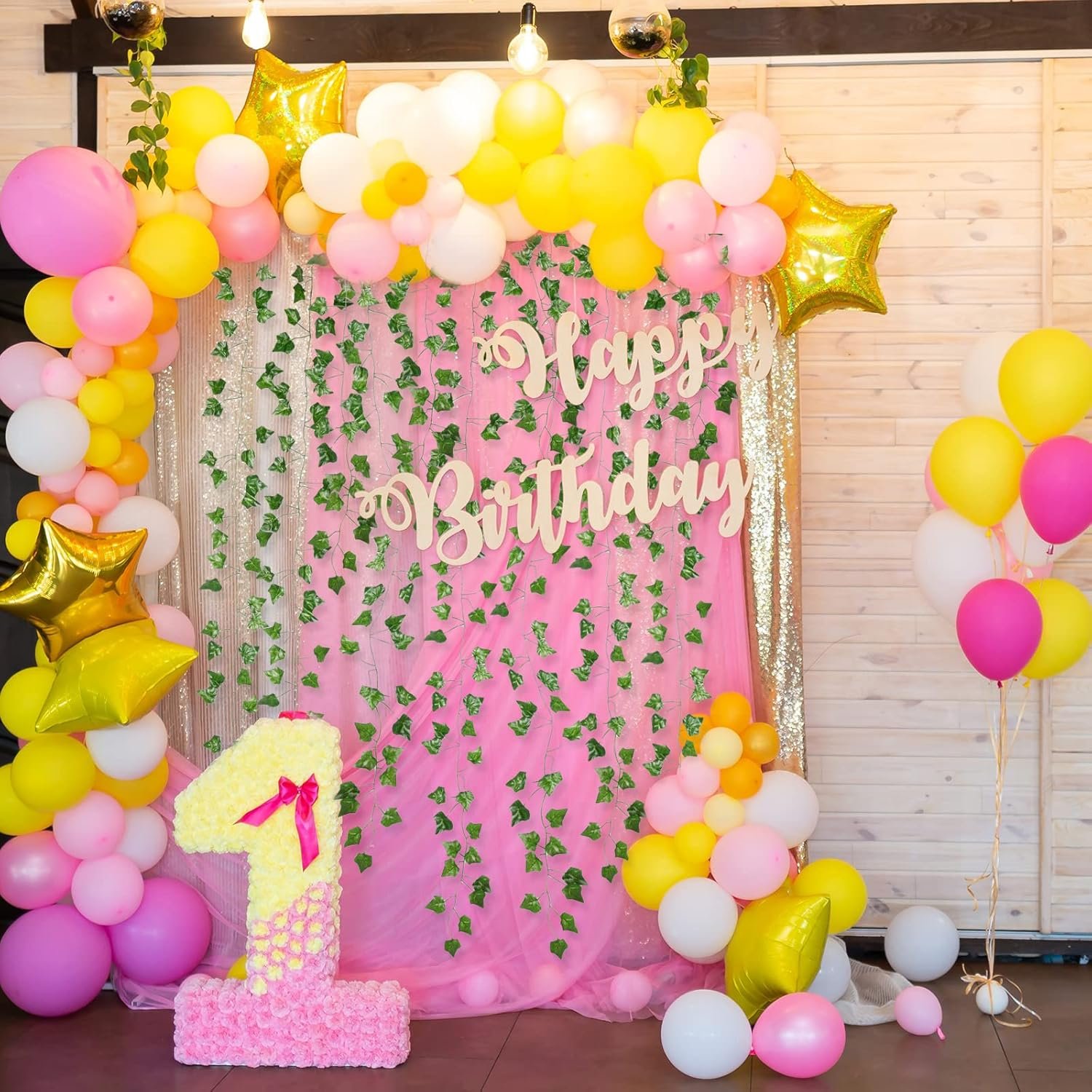 留学生宿舍墙面速变绿洲：12包84英尺假藤蔓 人工ivy叶悬挂绿植花环 美化卧室家居派对