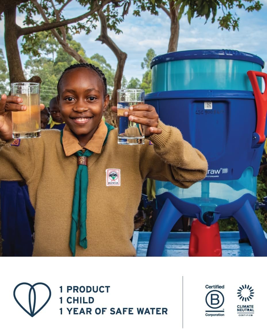 1L保温不锈钢过滤水瓶 留学生海外宿舍自来水即时净化 去除细菌寄生虫微塑料 改善口感省钱安心喝