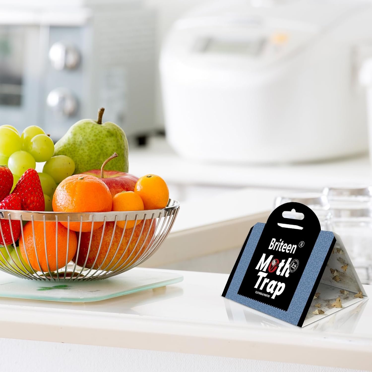 10片储藏室衣物蛾陷阱 留学生小公寓厨房橱柜轻松守护米面冬衣不被蛀毁-信息素胶粘安全捕杀