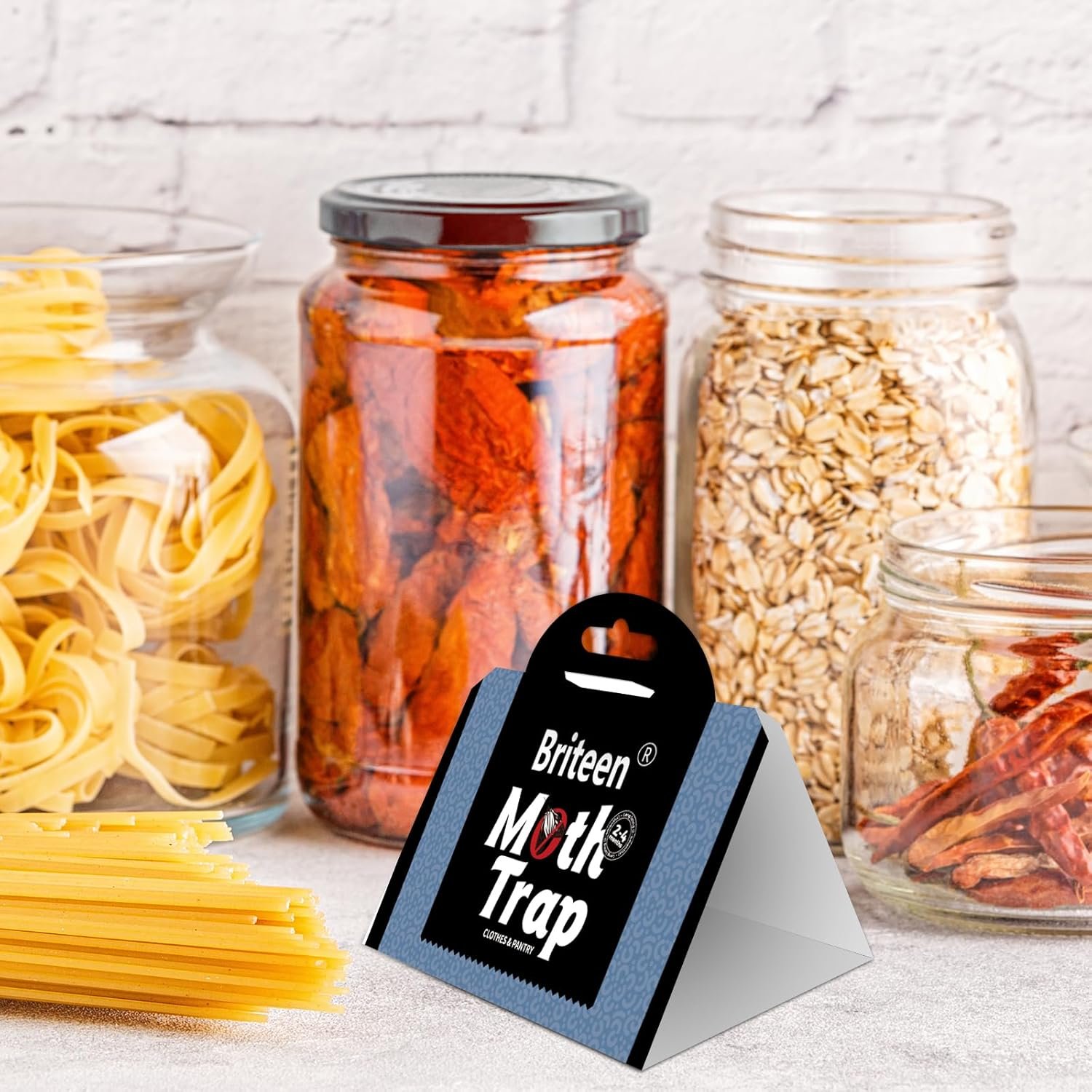 10片储藏室衣物蛾陷阱 留学生小公寓厨房橱柜轻松守护米面冬衣不被蛀毁-信息素胶粘安全捕杀