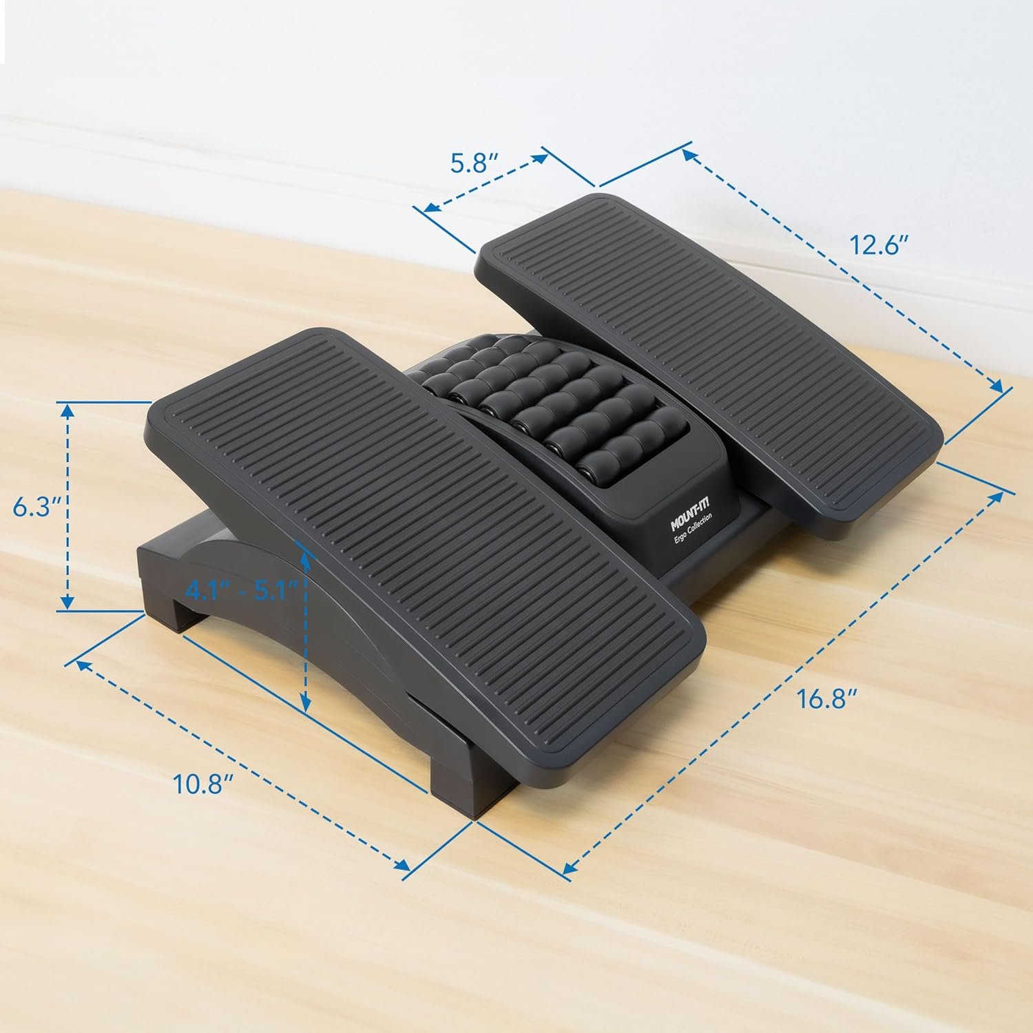 人体工学可调脚凳，留学生租房桌下腿部支撑，倾斜按摩表面缓解熬夜赶due疲劳改善姿势