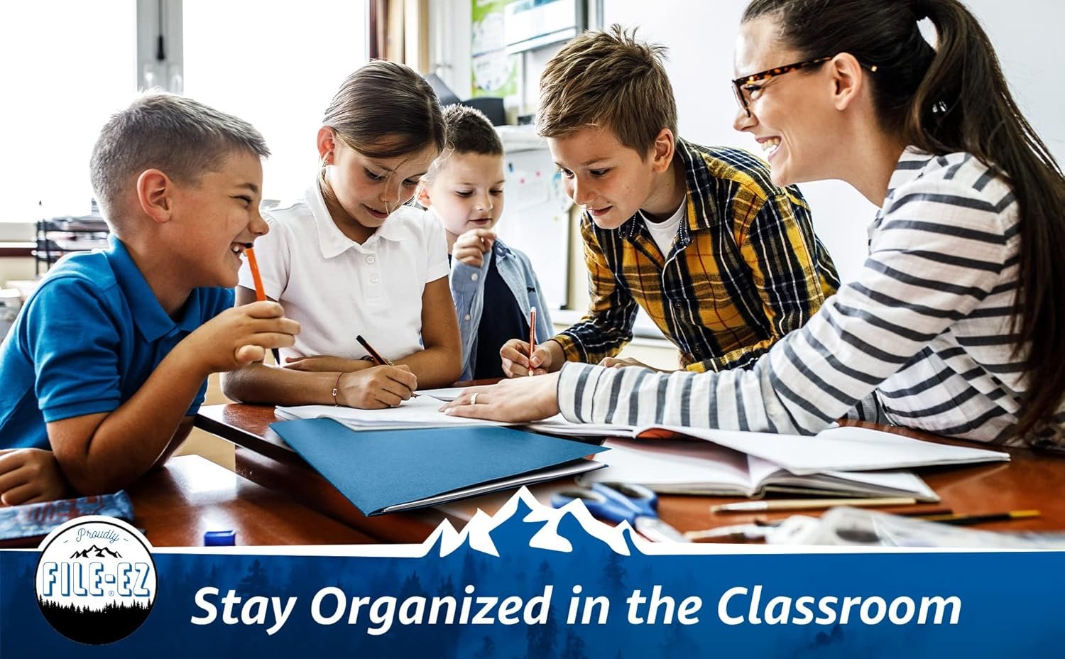 浅蓝双兜纹理文件夹125件装信纸尺寸 留学生宿舍瞬间整理海量作业笔记