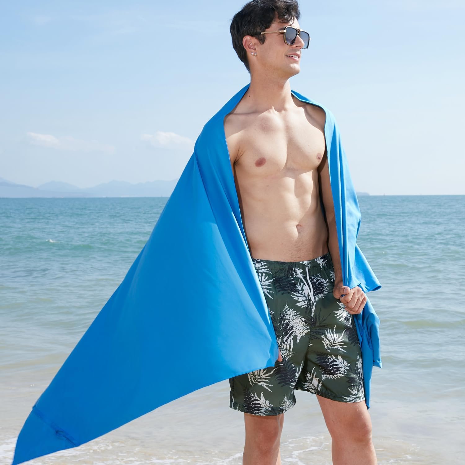 留学生宿舍淋浴速干微纤维毛巾 超吸水超紧凑轻便 健身旅行即刻干爽出门