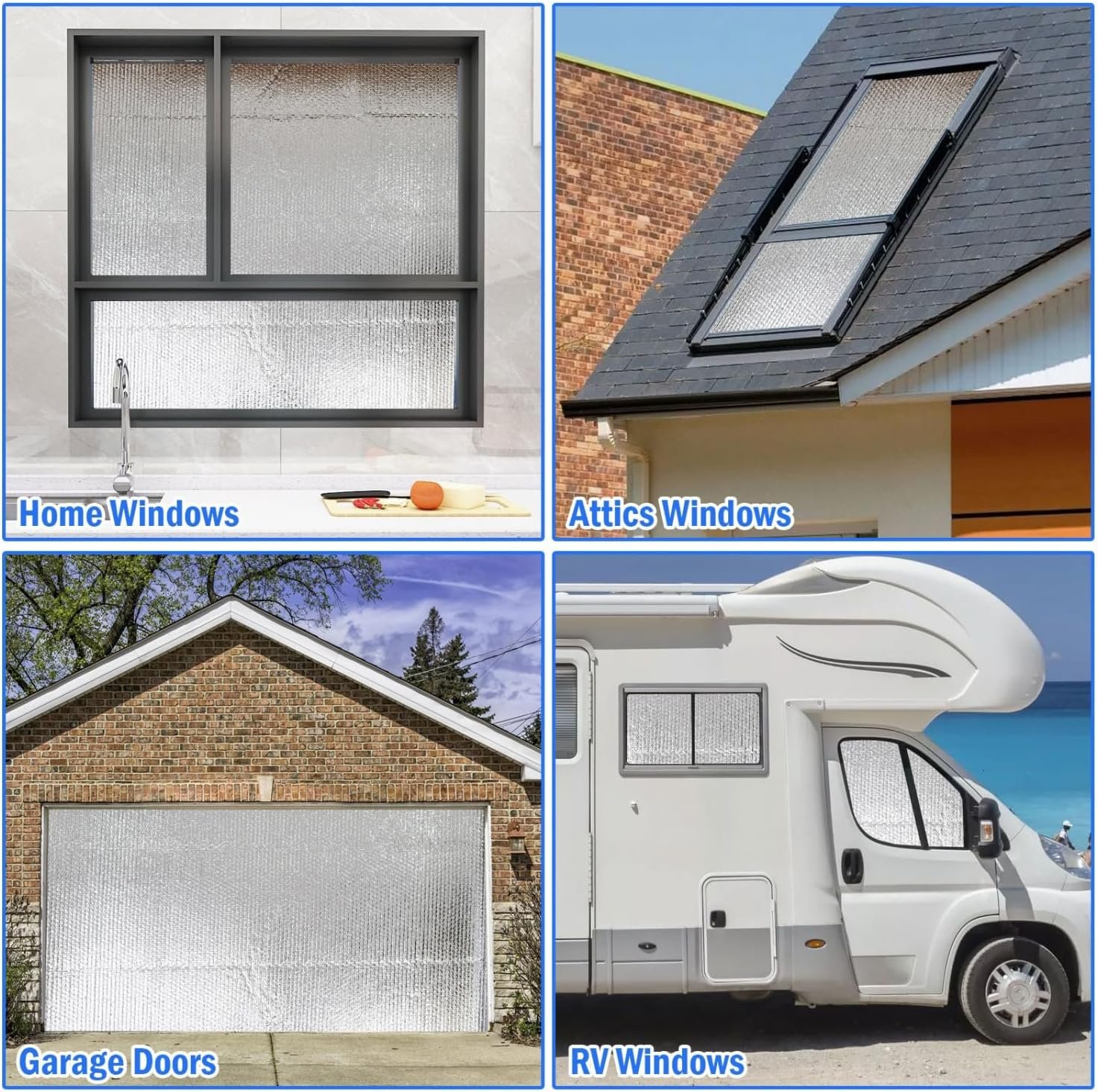 留学生宿舍夏日高温窗 一贴凉爽双层反射隔热膜48x10英尺公寓租房挡热神器