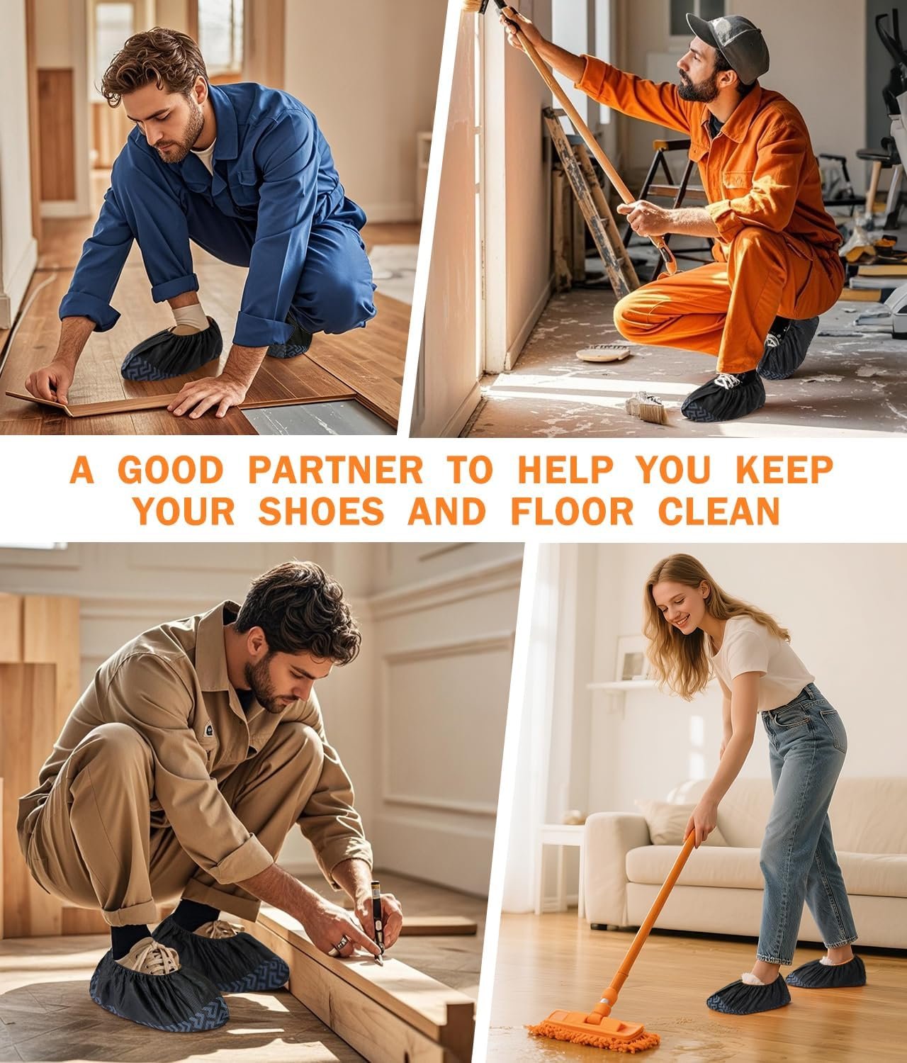 留学生公寓地板守护 100片XL防滑鞋套 进门瞬间零污染