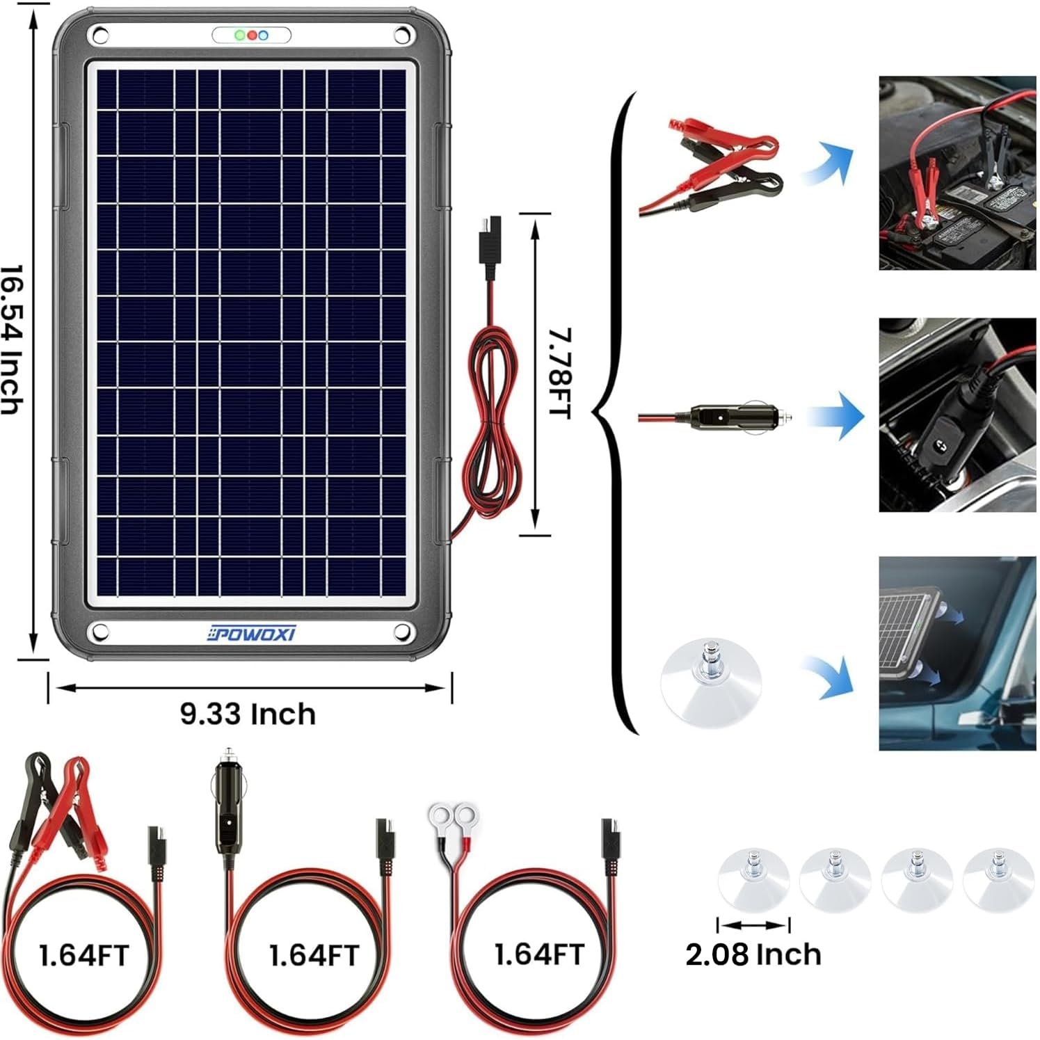 12V 12W 太阳能汽车电池充电器:留学生海外自驾游 RV 露营电池永续维护,MPPT 控制器适配摩托车船艇拖车雪地车 12V 12W 太阳能汽车电池充电器:留学生海外自驾游 RV 露营电池永续维护,MPPT 控制器适配摩托车船艇拖车雪地车