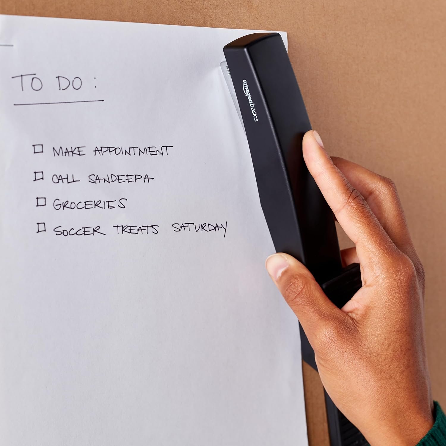 25页容量订书机附1000订书钉 不滑黑款 留学生赶due报告一订搞定宿舍整理神器