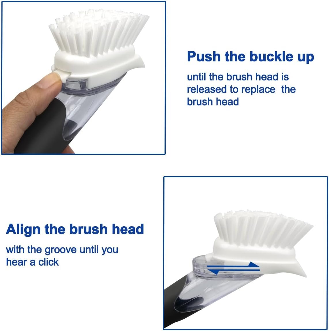 带肥皂泵重型洗碗刷，留学生宿舍厨房一泵速洁油腻锅碗