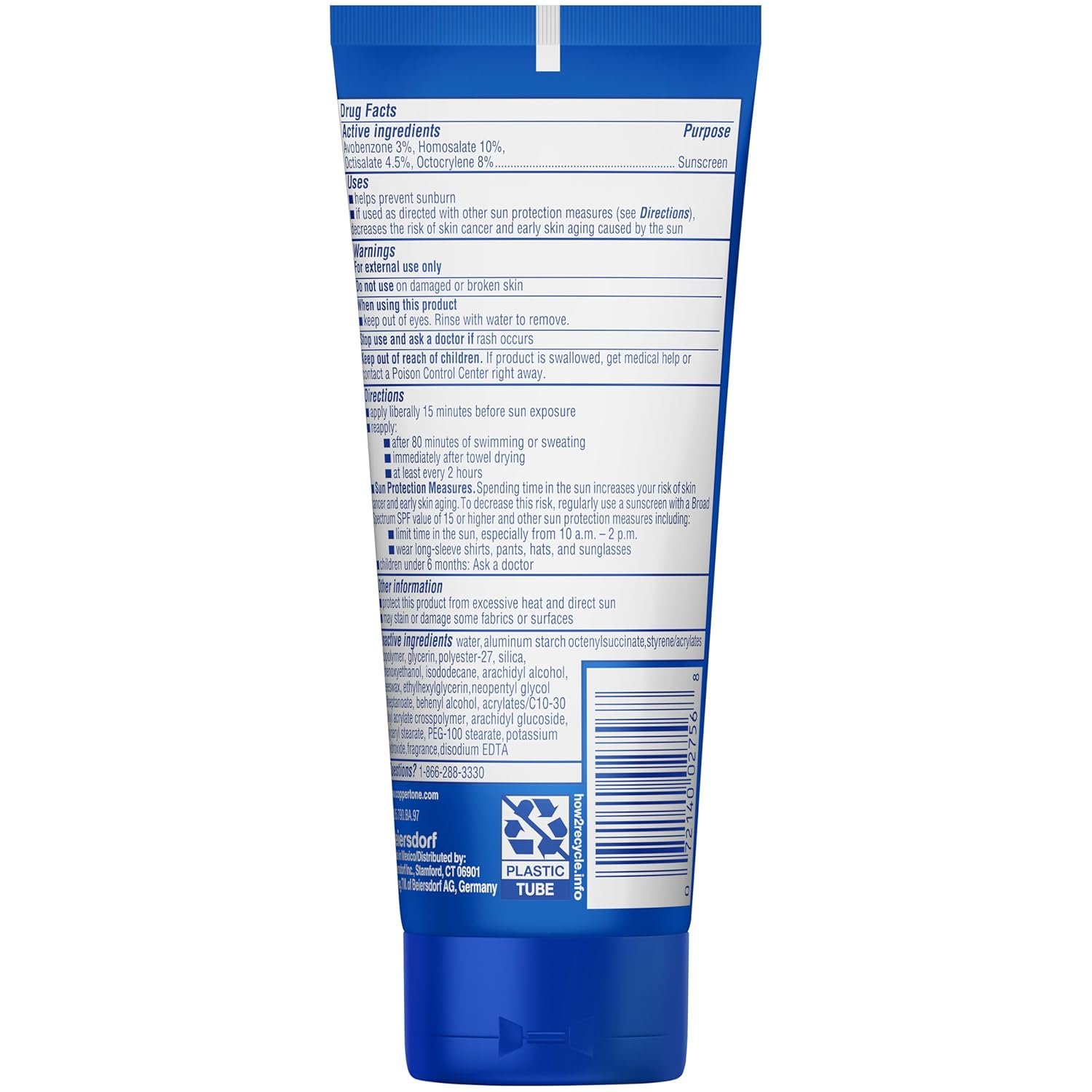 SPF 50 广谱防晒乳液 3液盎司 留学生海滩狂欢阳光防护