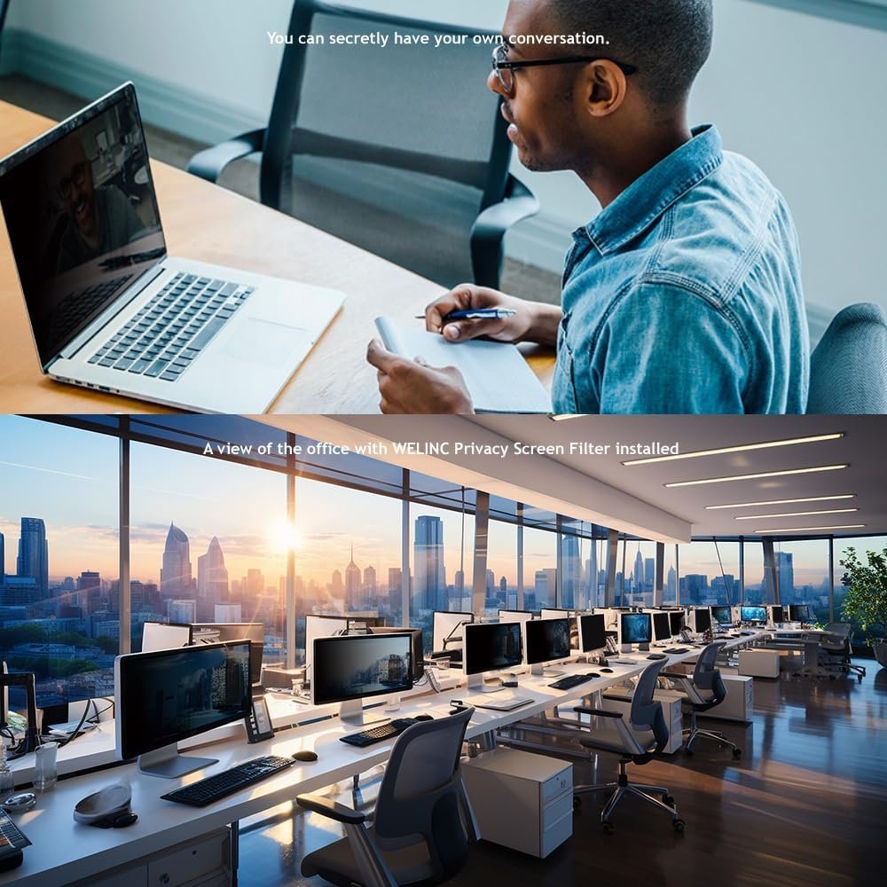 23.8英寸16:9宽屏电脑隐私滤光屏 - 留学生宿舍深夜独处安心码代码防窥护眼膜