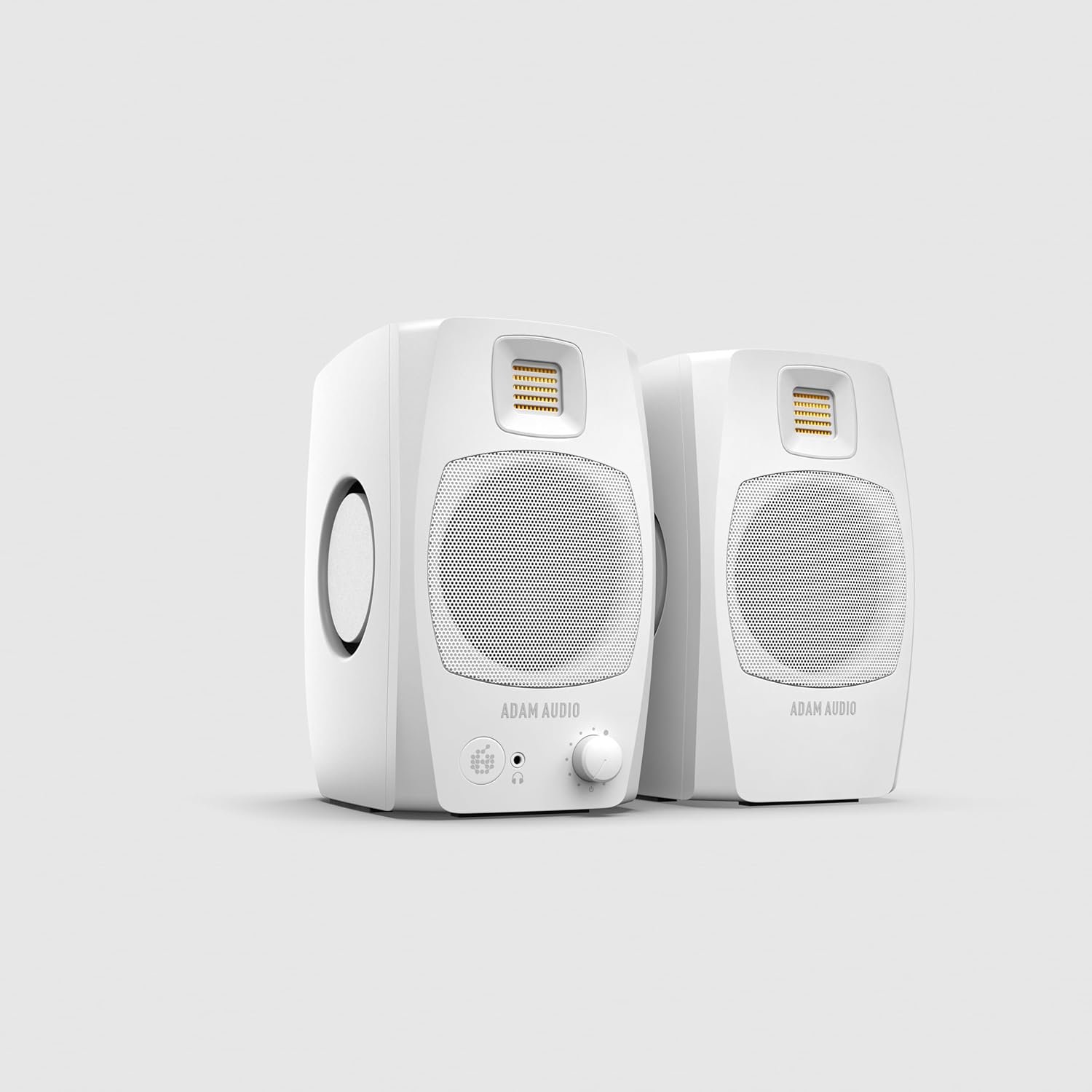 USB-C有源桌面监听音箱一对白色 留学生宿舍桌面独奏伴侣 瞬间驱散异乡孤单