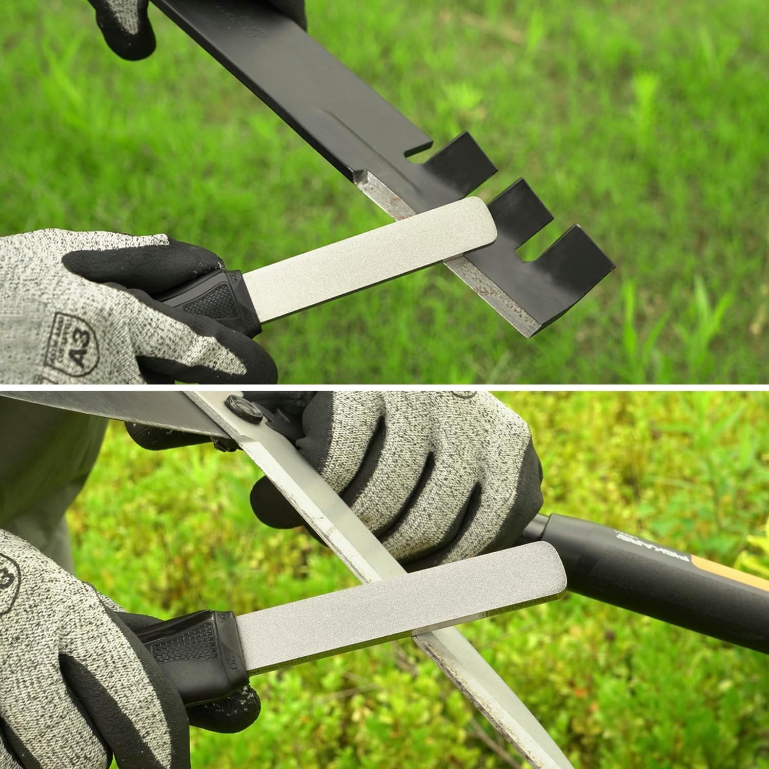 双砂轮金刚石磨刀石 带角度指南粗325超细1200砂轮 留学生租房厨房园艺工具利器 一磨恢复锋芒轻松切蔬果修枝叶