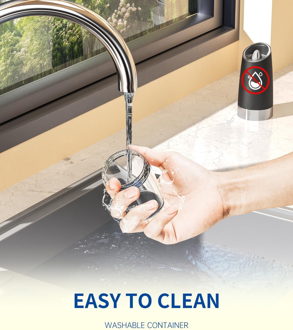 重力感应电动盐胡椒研磨器套装 留学生海外小厨房一翻自动调味 轻松重现家乡热饭香 LED灯电池大容量 重力感应电动盐胡椒研磨器套装 留学生海外小厨房一翻自动调味 轻松重现家乡热饭香 LED灯电池大容量