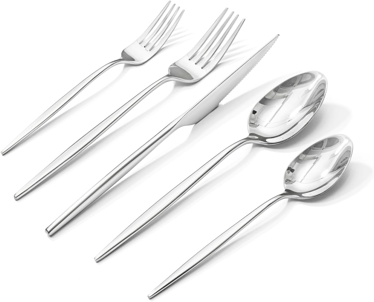 20件18/10不锈钢刀叉勺套装 留学生租房耐用餐具 易洗耐摔轻松自煮异国饭菜